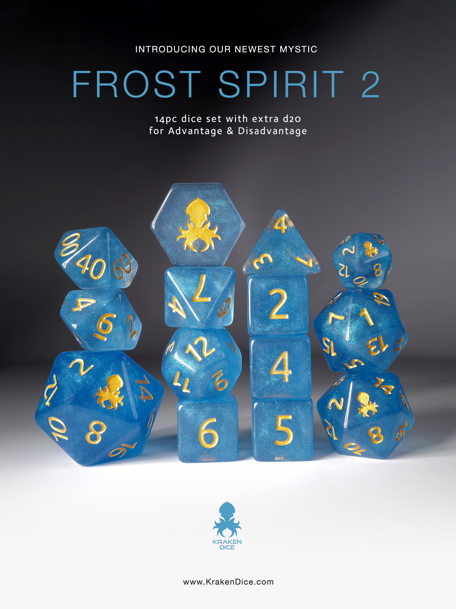 Frost Spirit 2: 14pc Dice Set