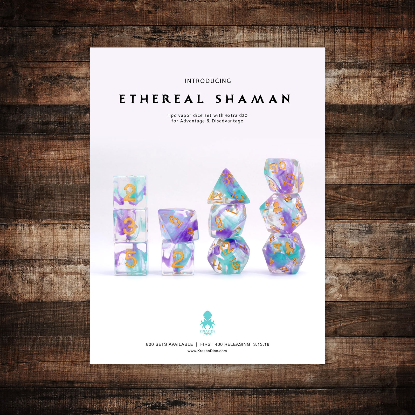 Ethereal Shaman 11pc Dice Set