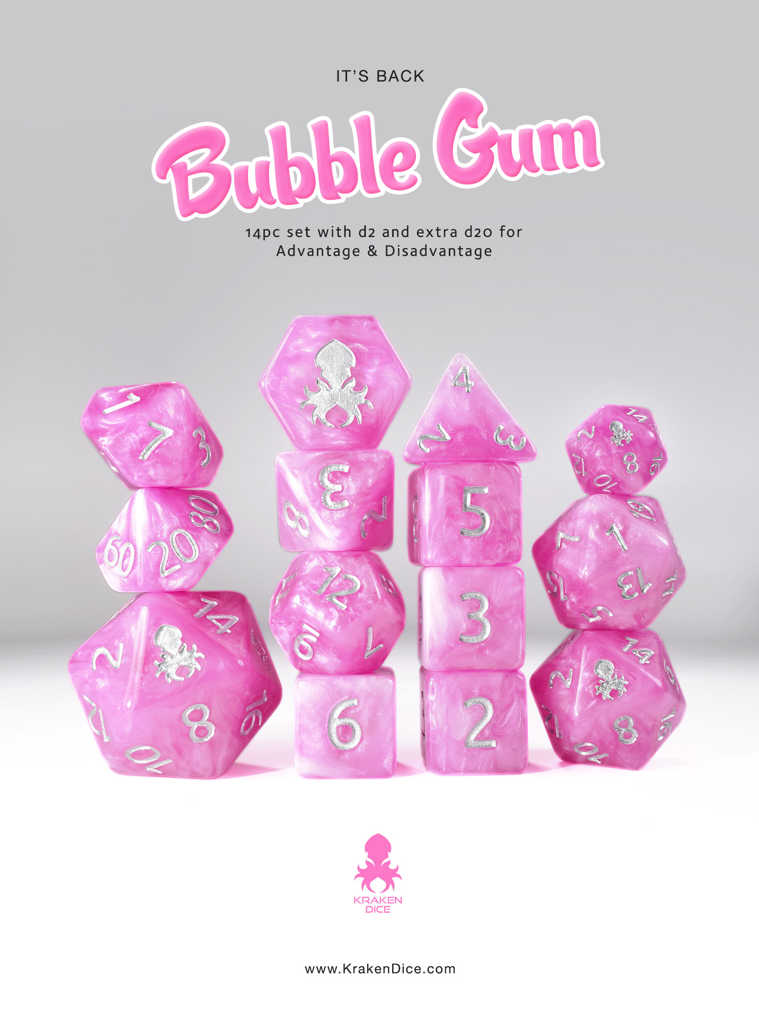 Bubble Gum 2: 14pc Dice Set