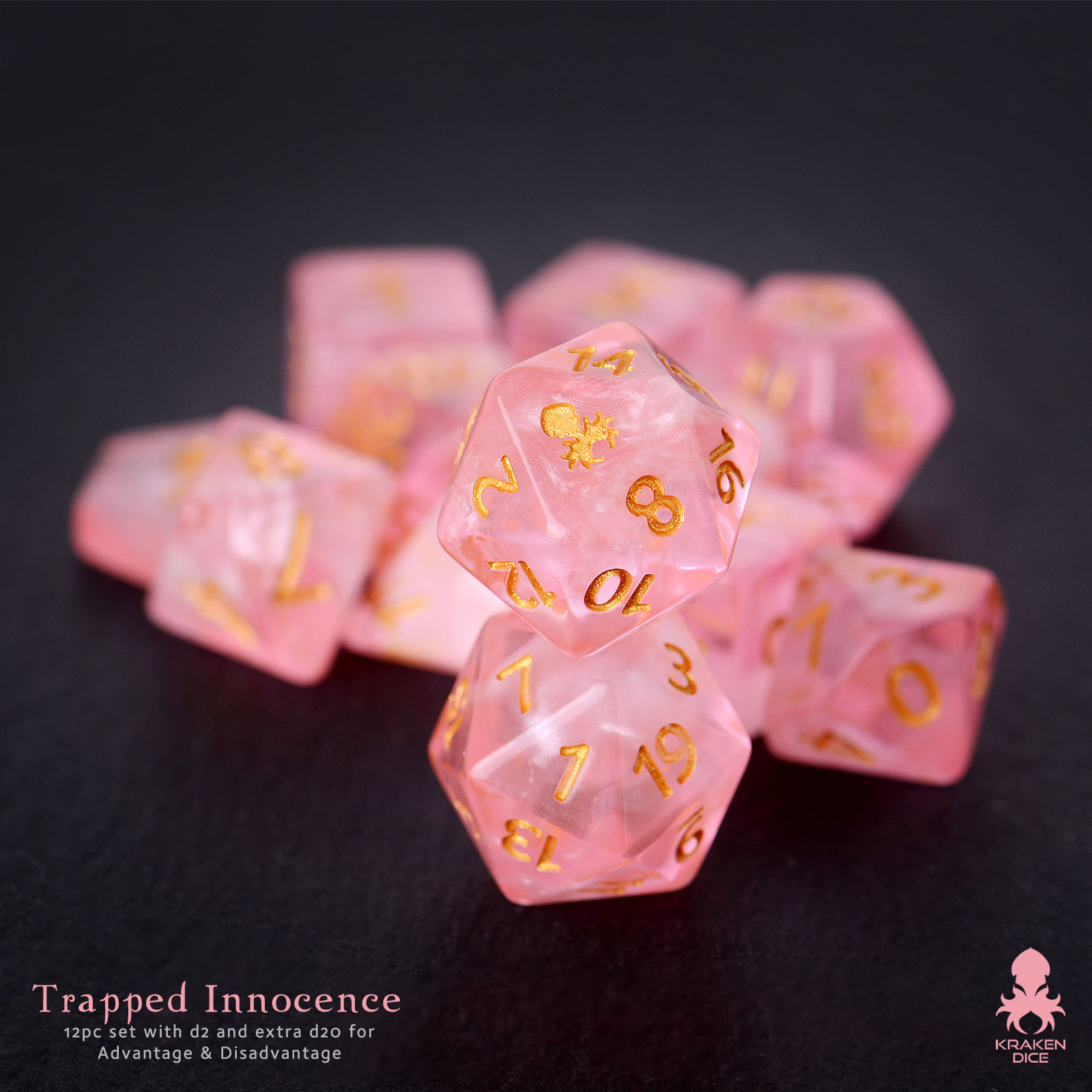 Trapped Innocence 12pc Dice Set