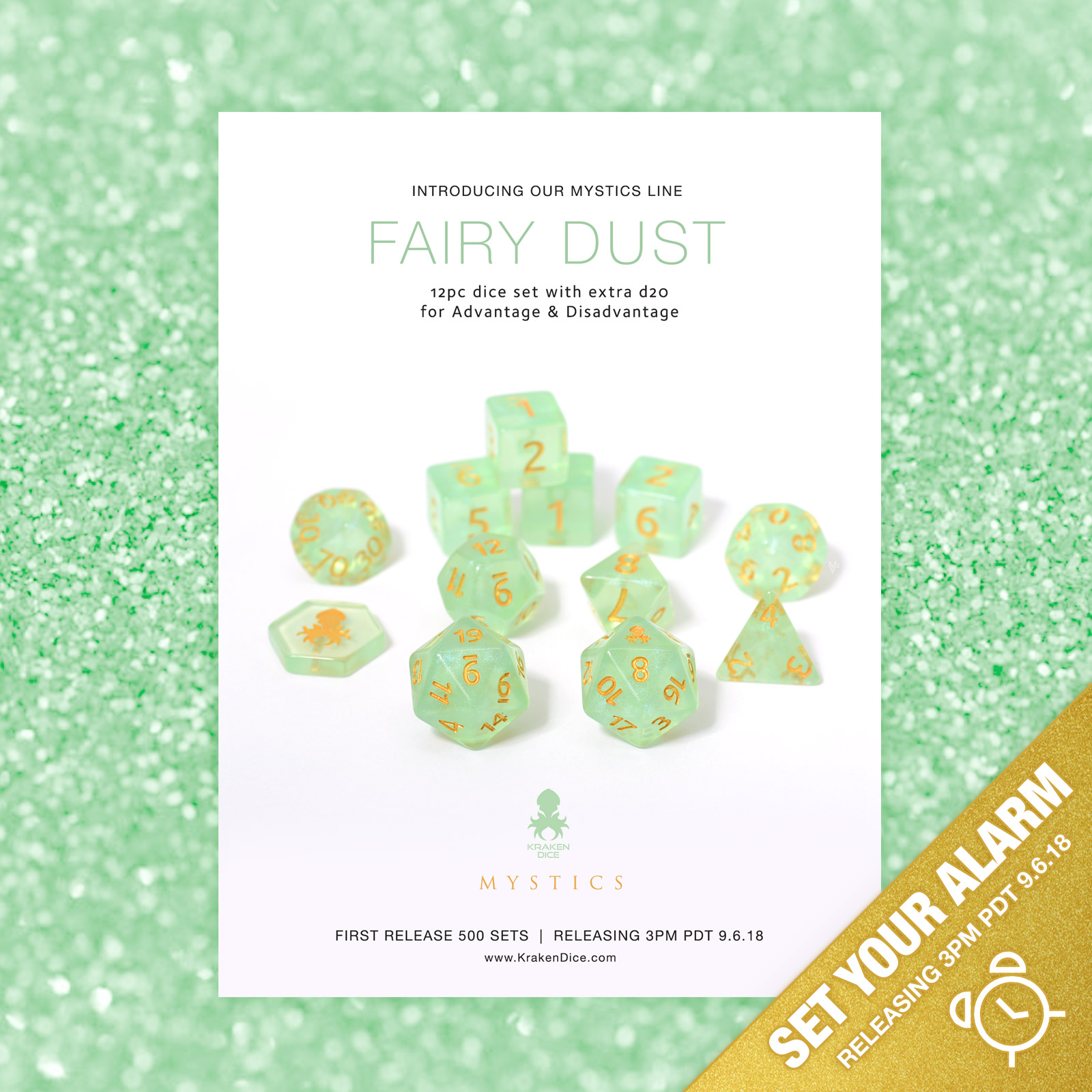 Fairy Dust 12pc Dice Set