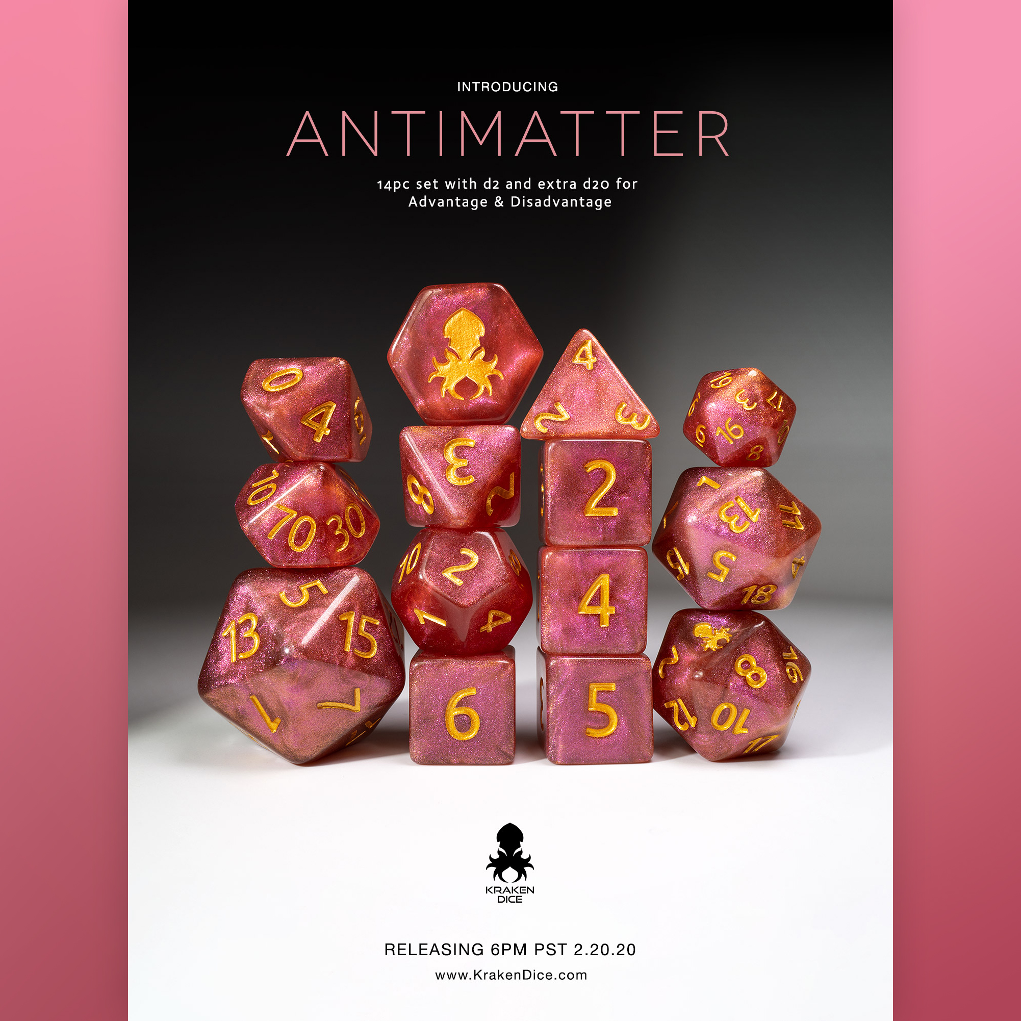 Antimatter 14pc Dice Set