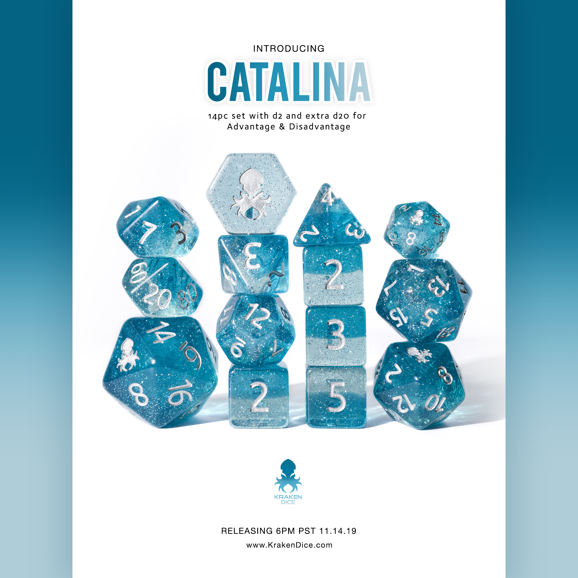 Catalina 14pc Dice Set