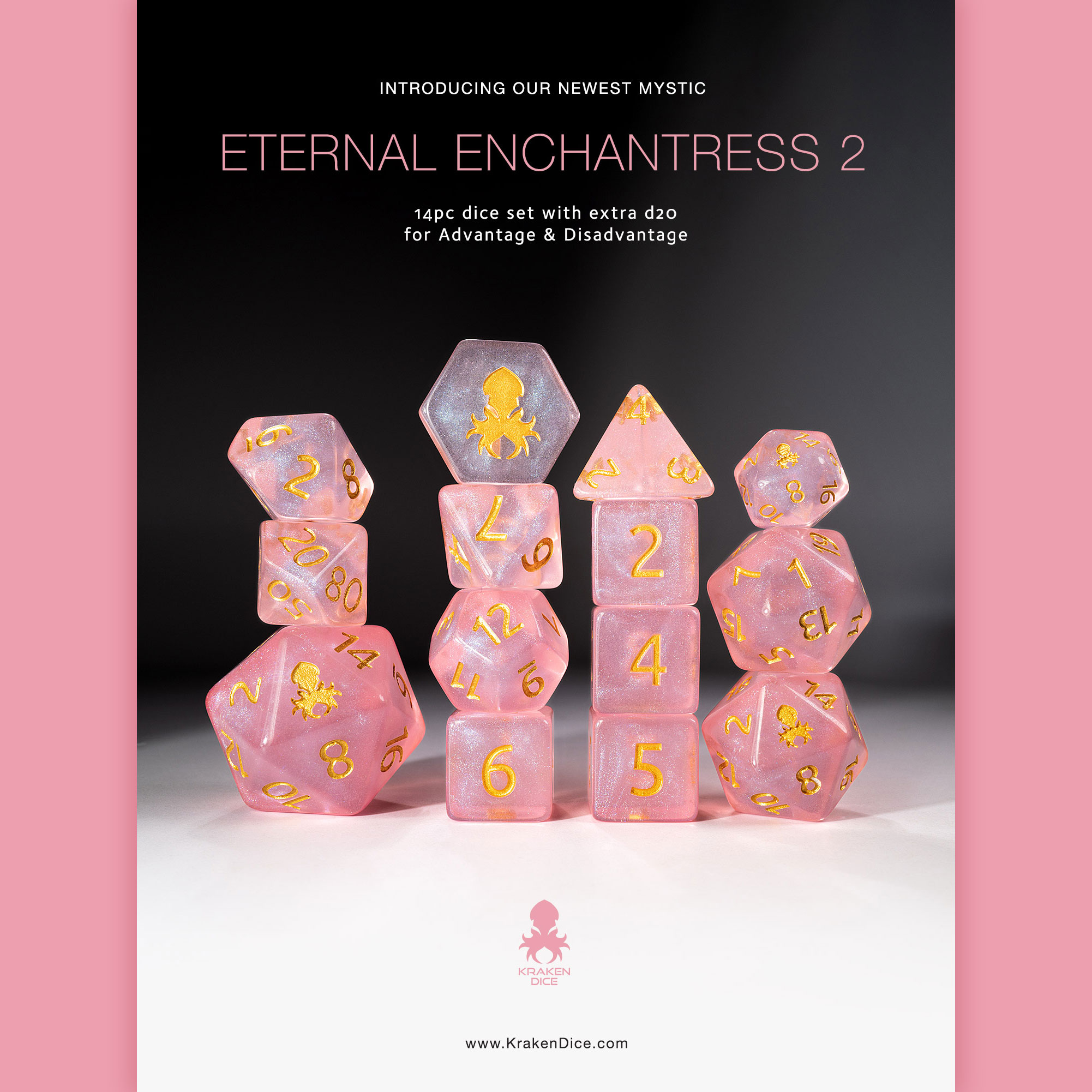 Eternal Enchantress 2: 14pc Dice Set