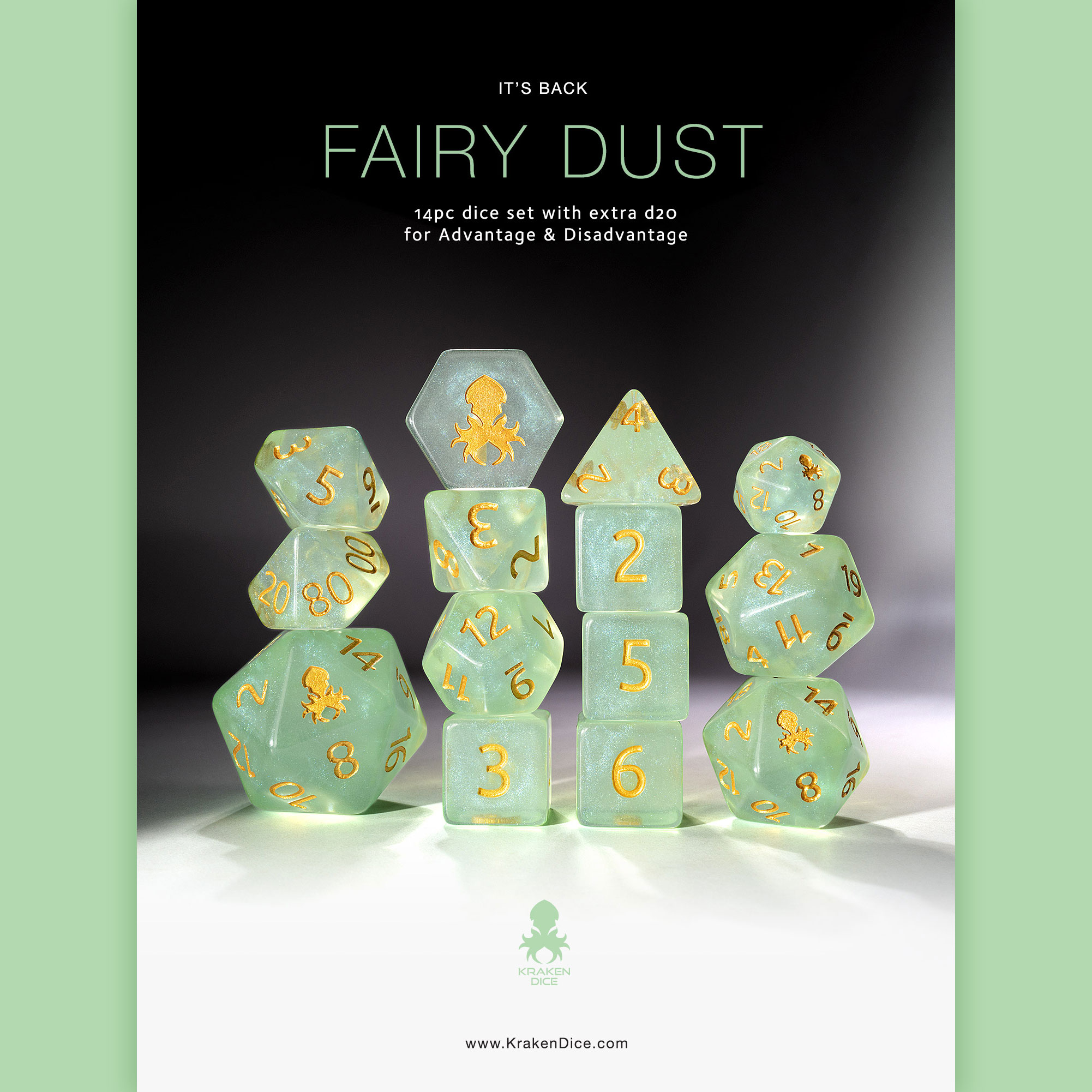 Fairy Dust 14pc Dice Set