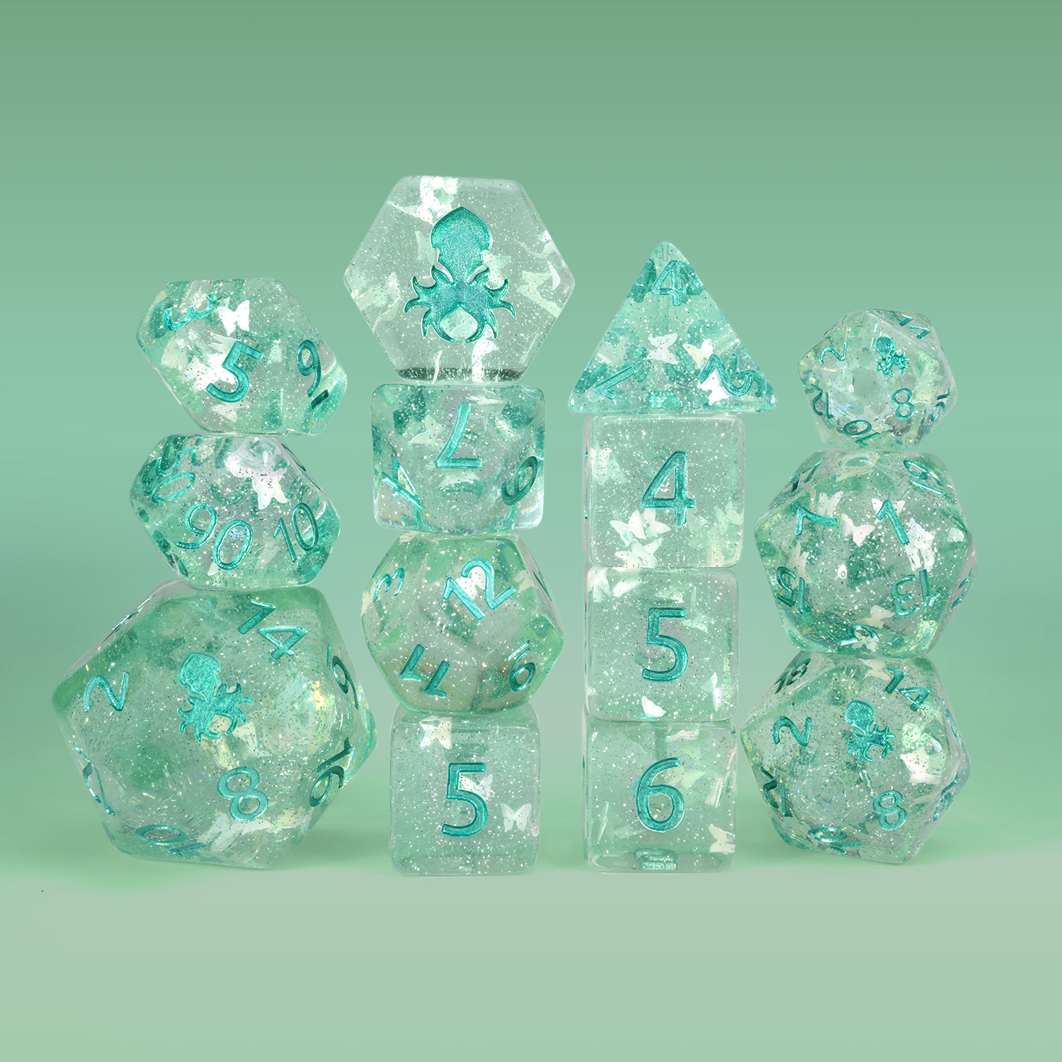 Verdant Traveler 14pc Limited Edition Dice Set