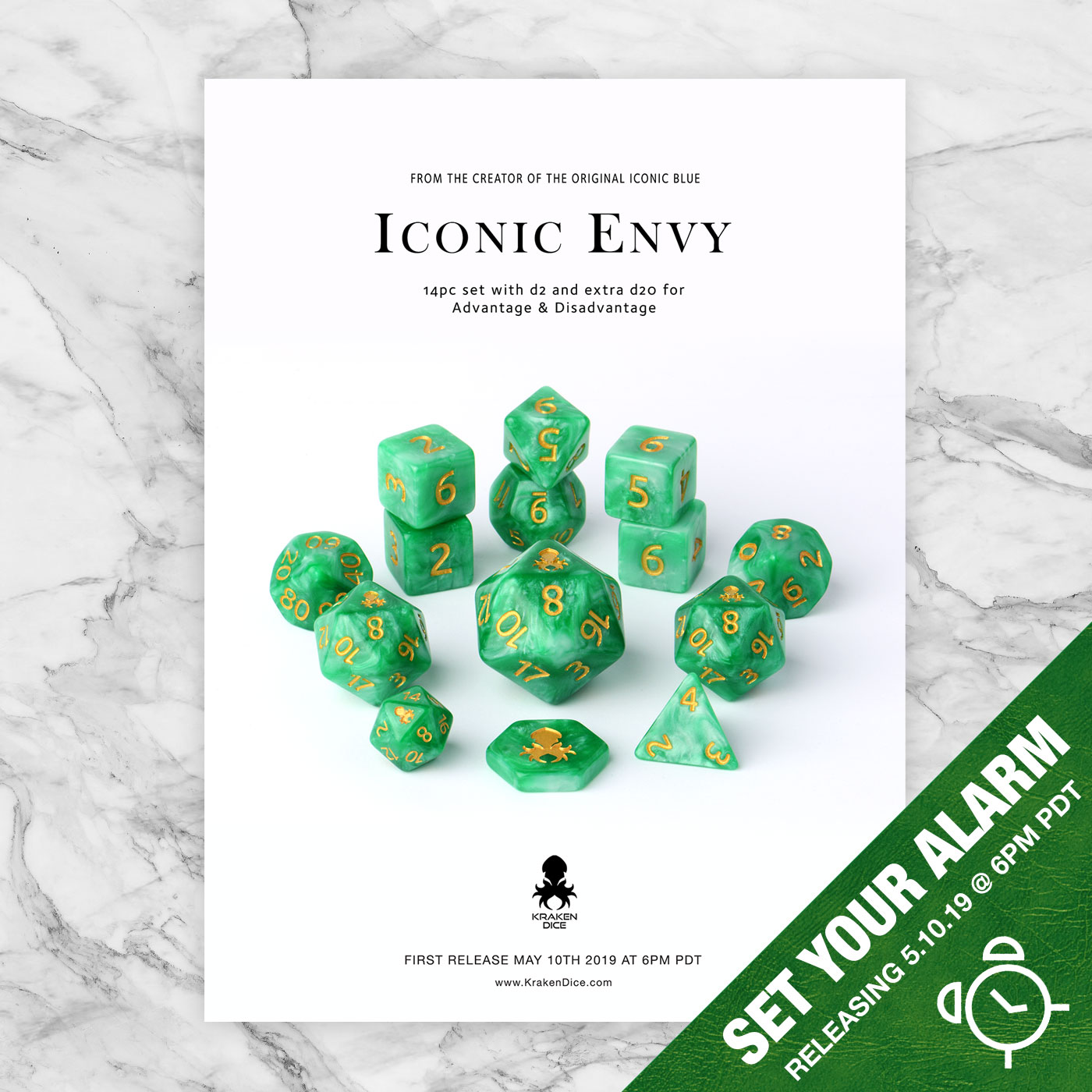 Iconic Envy 12pc Dice Set