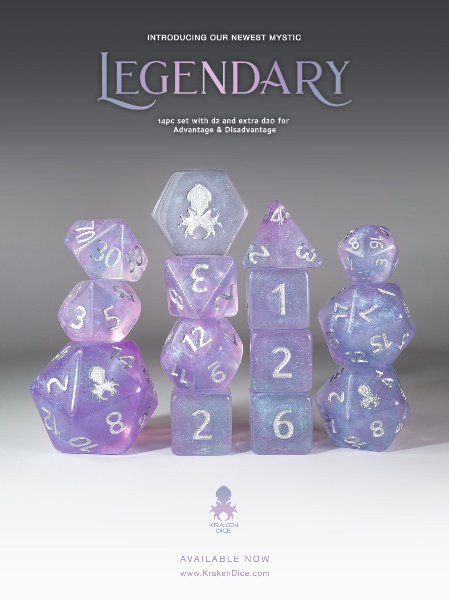 Legendary 14pc Dice Set