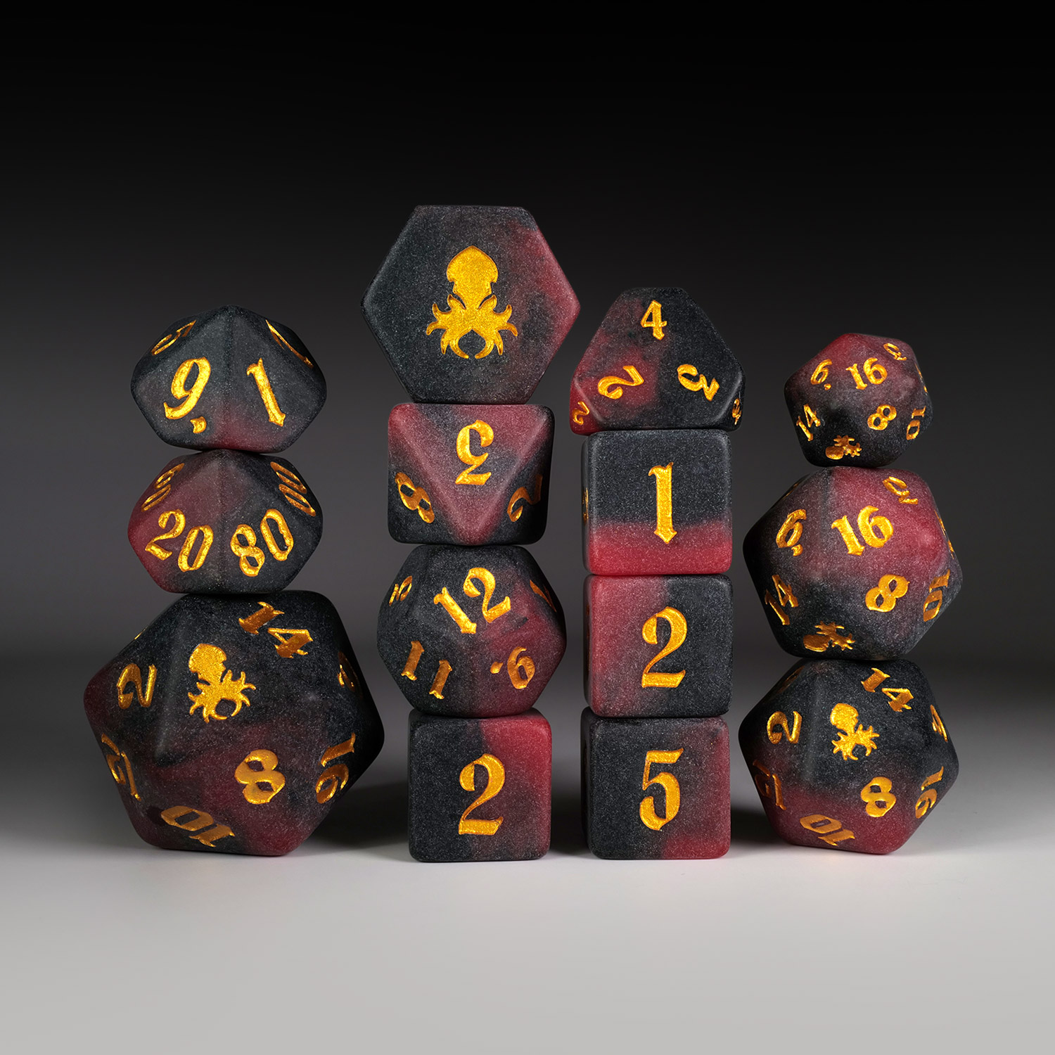 Feudal 14pc Matte Dice Set