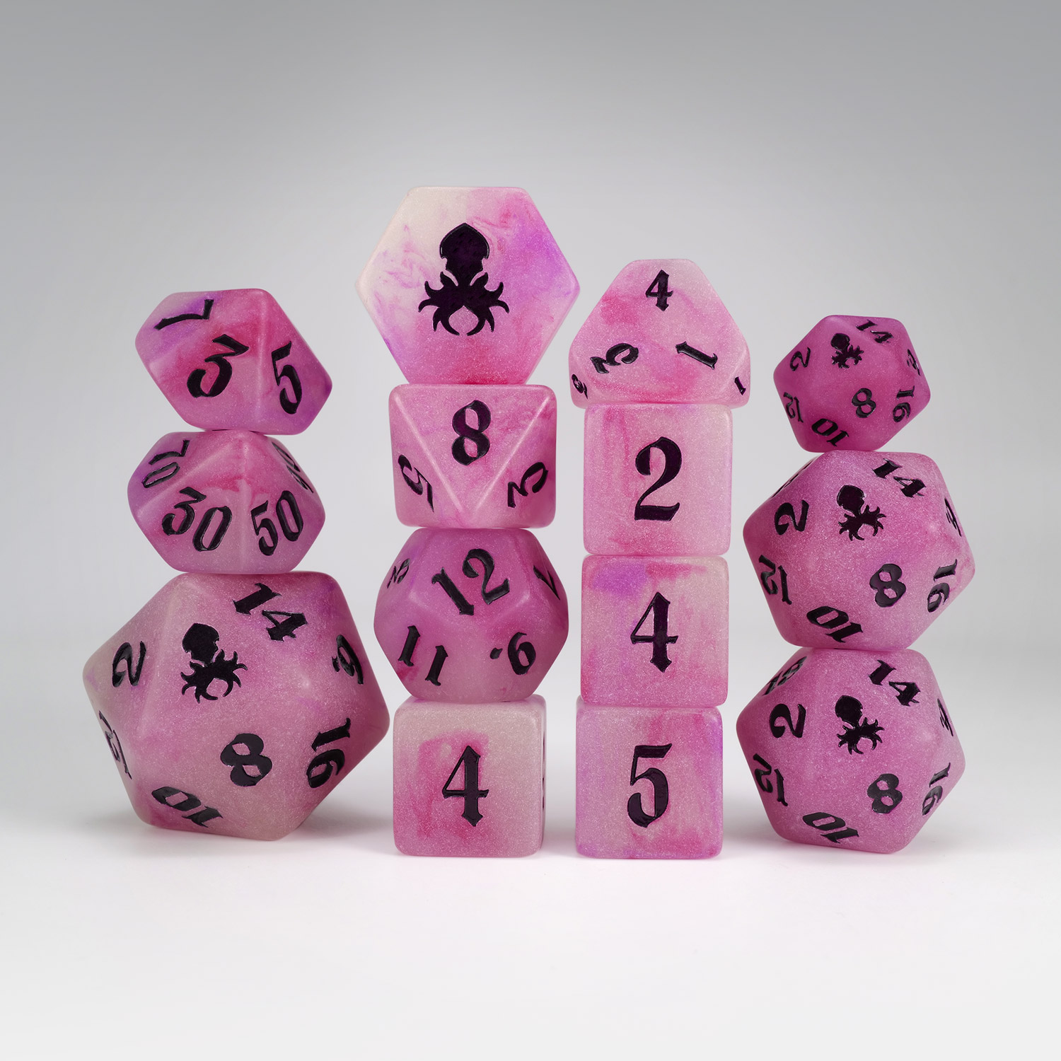 Nerium 14pc Glow in the Dark Dice Set