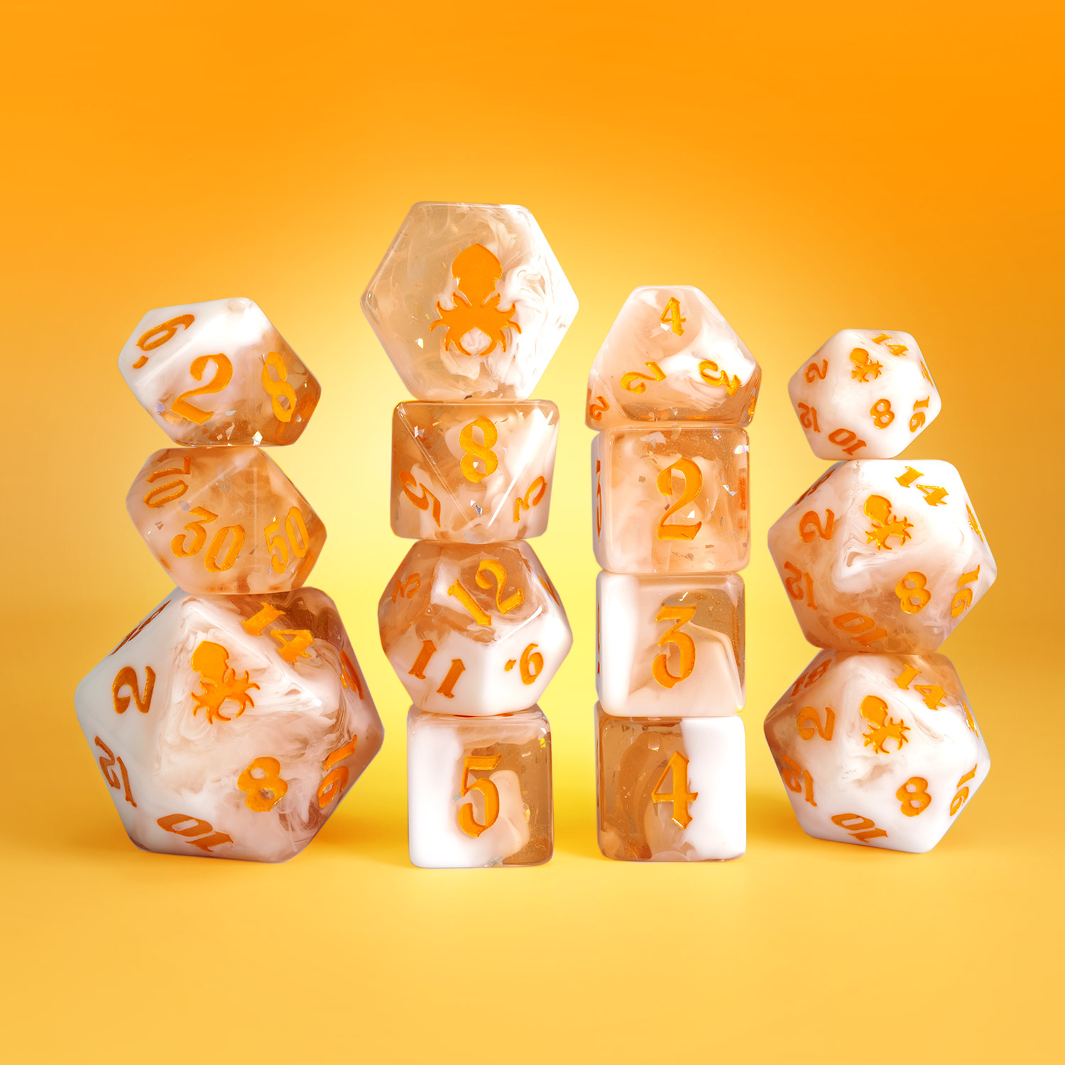 Orange Cream Soda 14pc Dice Set