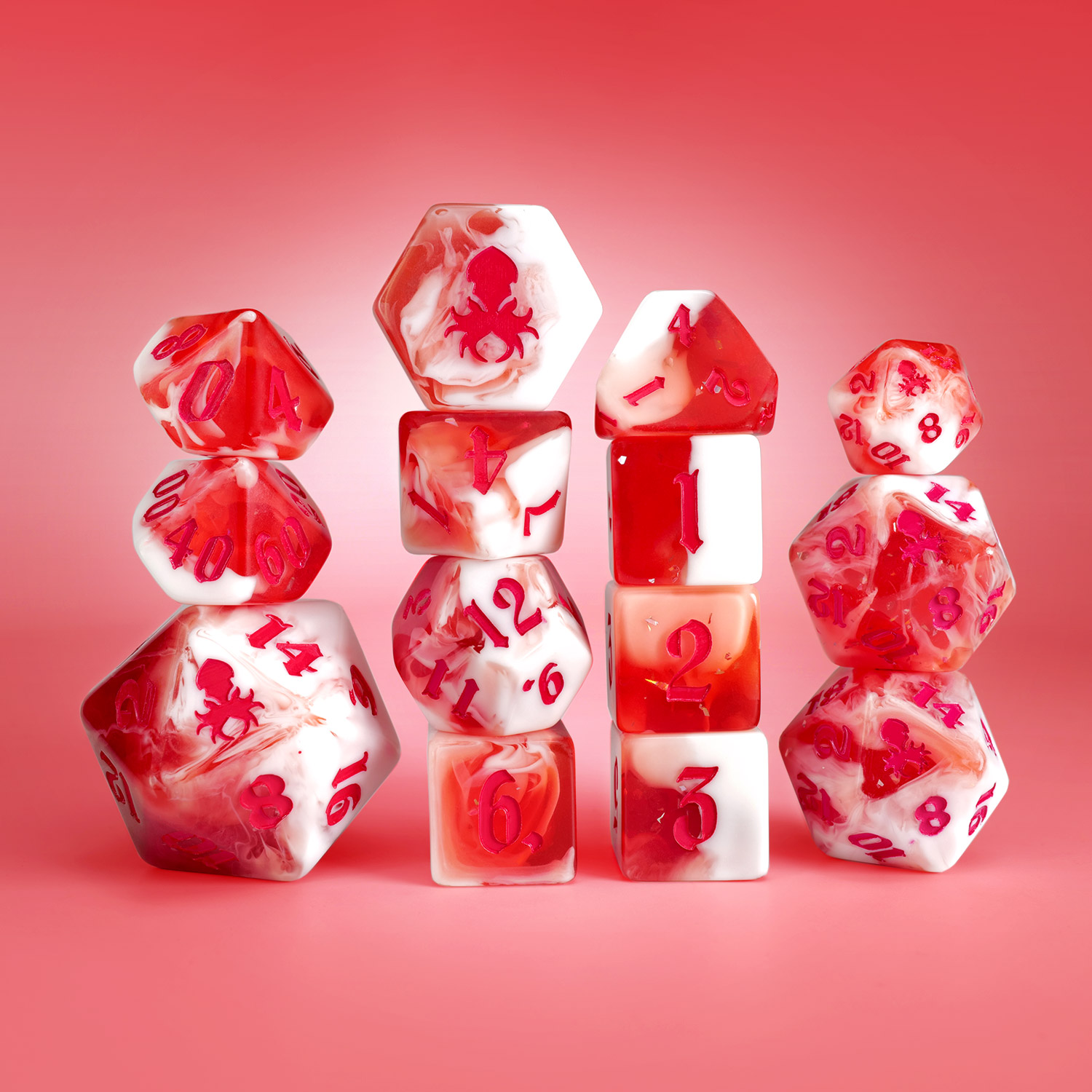 Cherry Cream Soda 14pc Dice Set