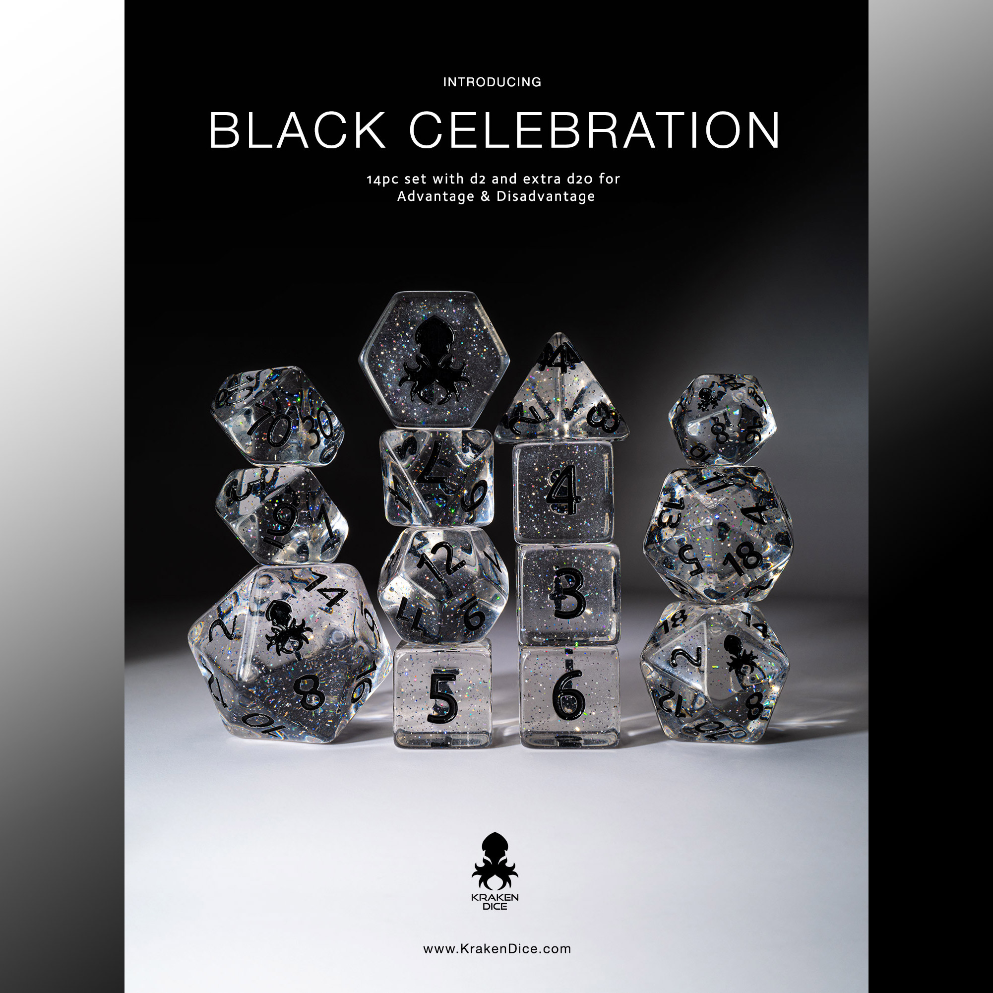 Black Celebration Dice Set