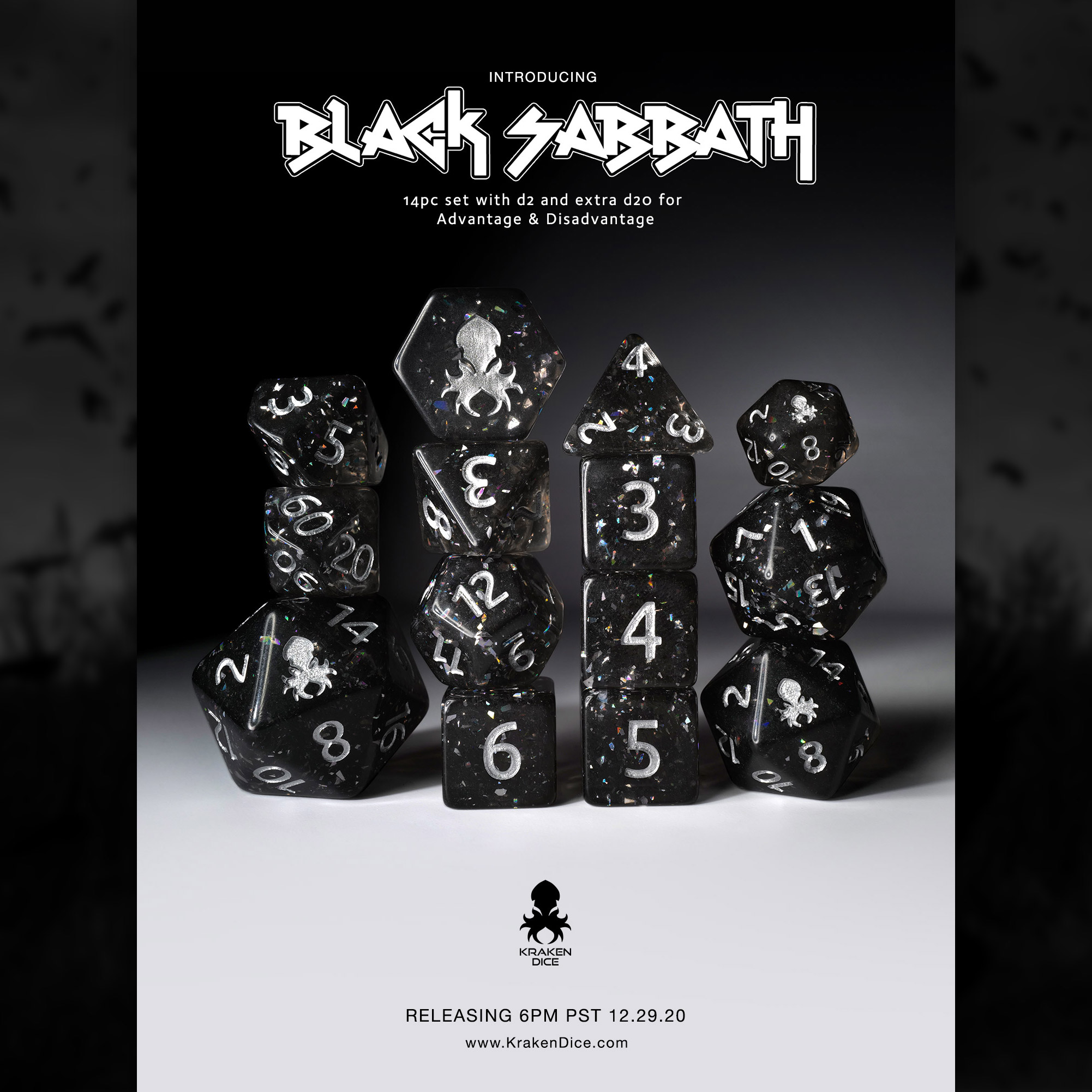 Black Sabbath 14pc Dice Set