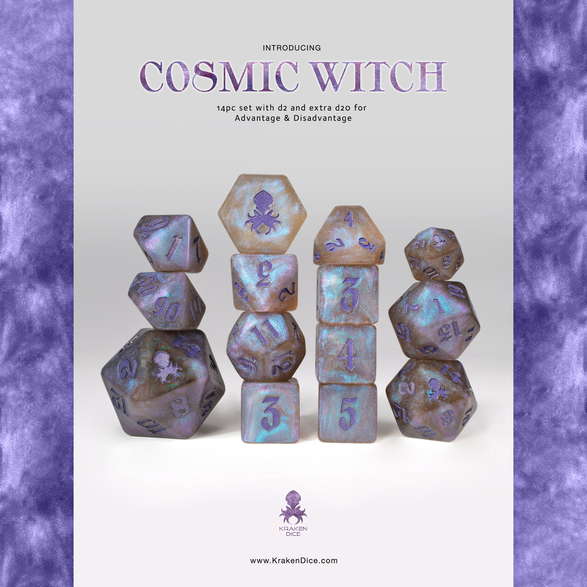 Cosmic Witch 14pc Dice Set