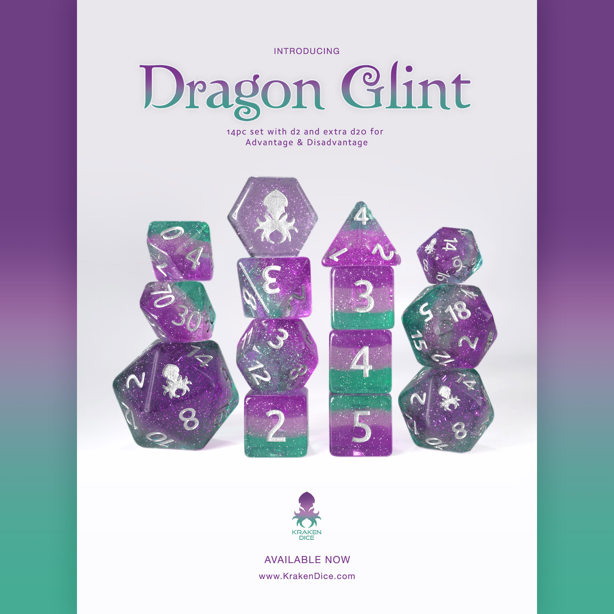 Dragon Glint 14pc Dice Set