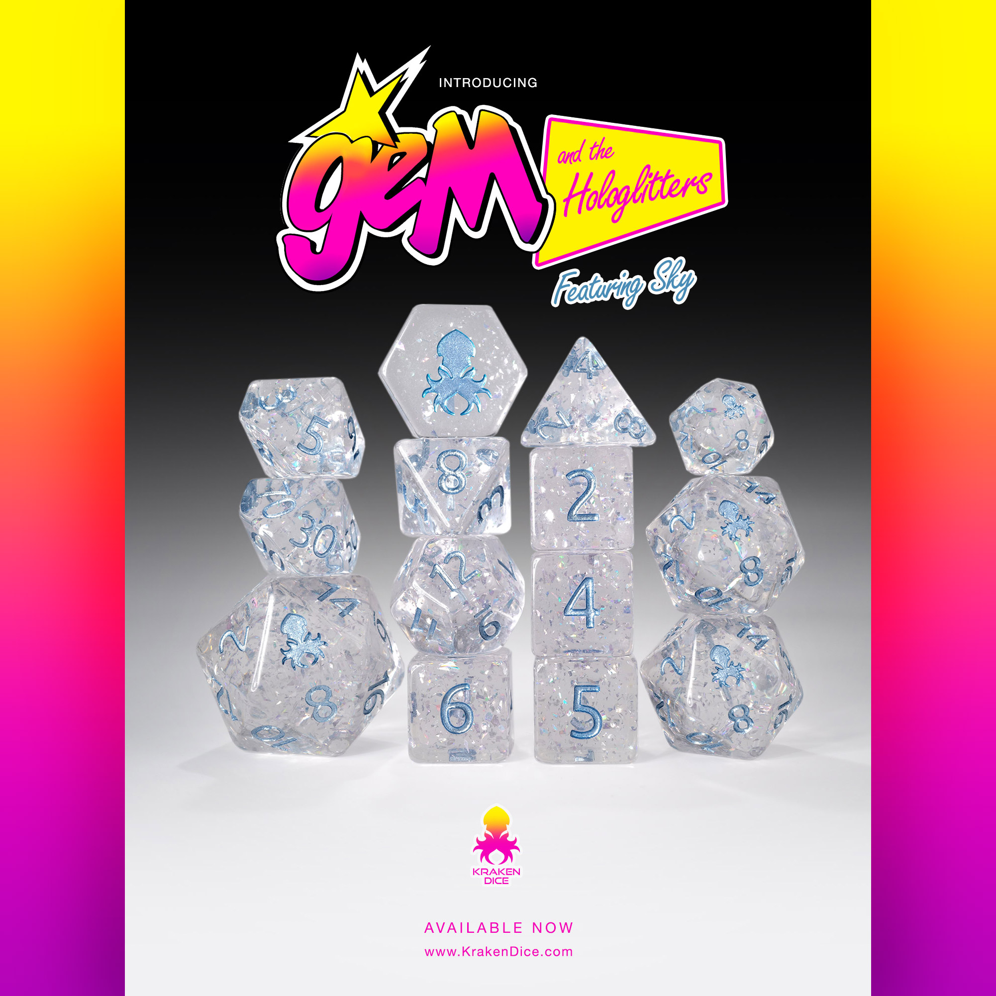 Gem and the Hologlitters: Featuring Sky Dice Set