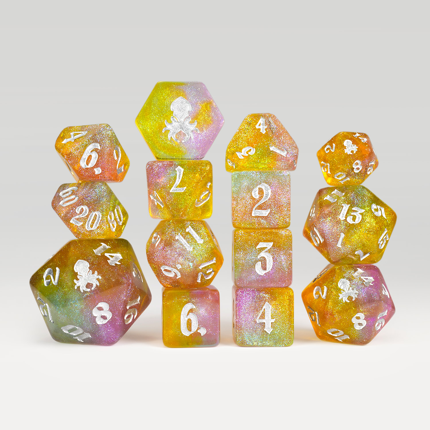 Island’s Fae Breeze 14pc Dice Set