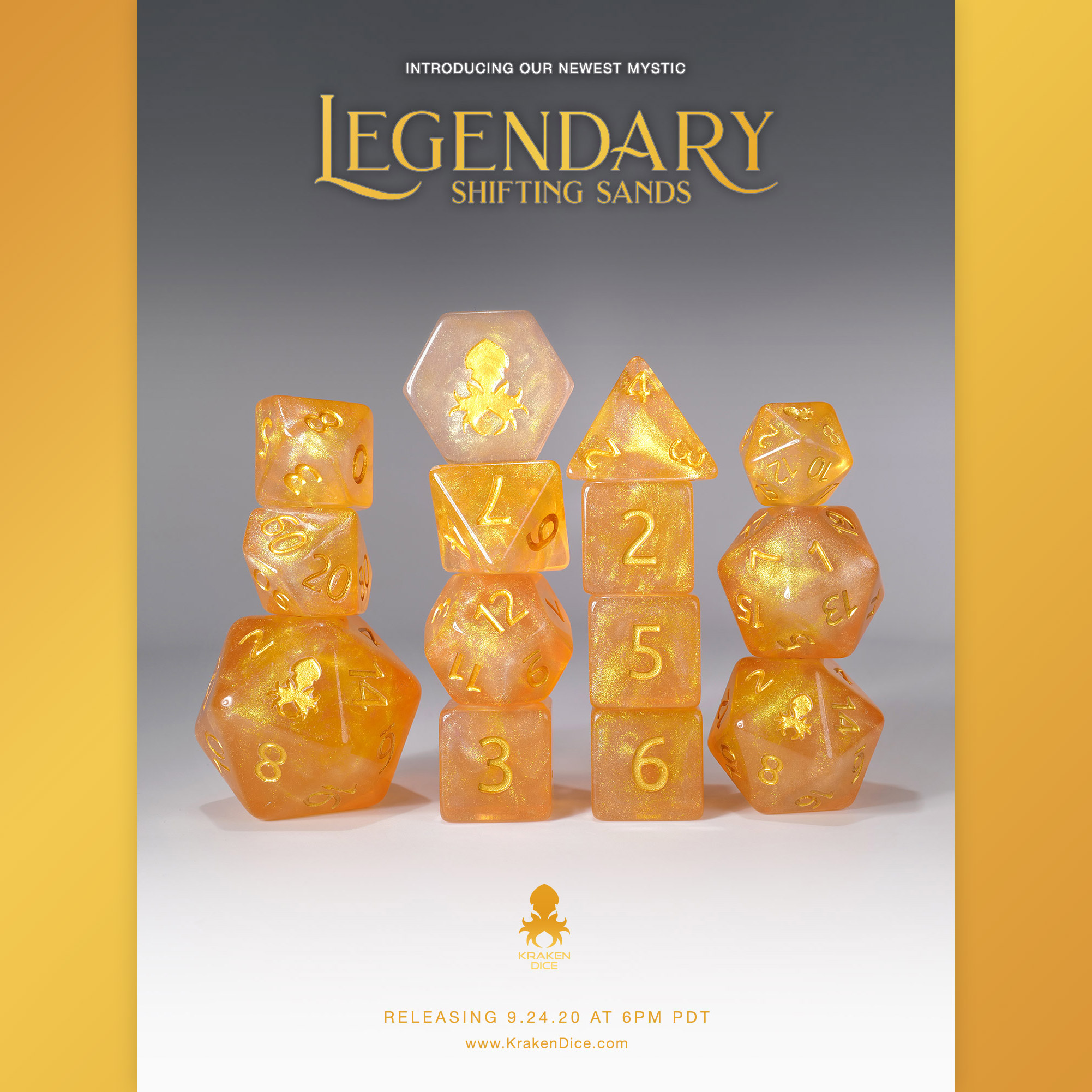 Legendary: Shifting Sands 14pc Dice Set