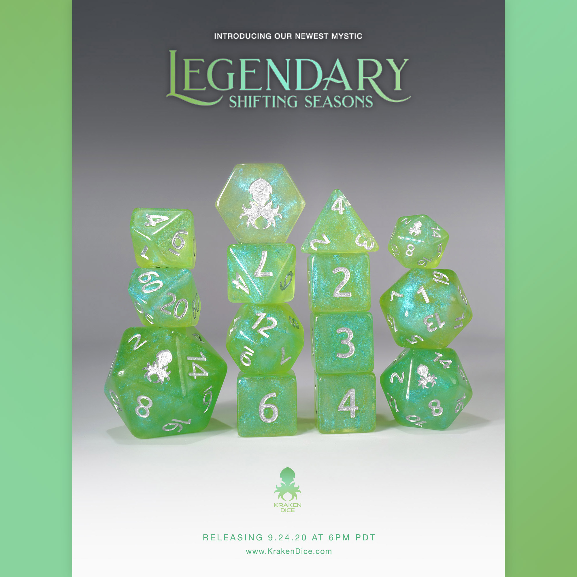 Legendary: Shifting Seasons 14pc Dice Set