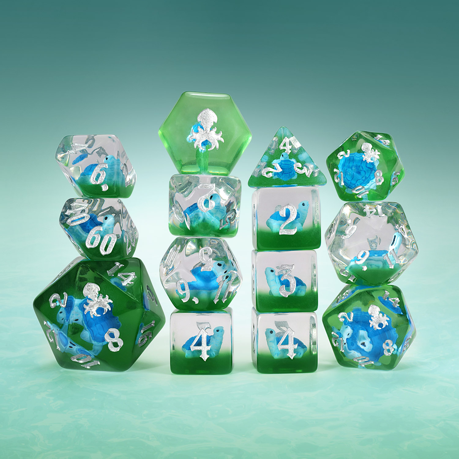 Mock Turtle Soup 14pc Turtle Inclusion Dice Set