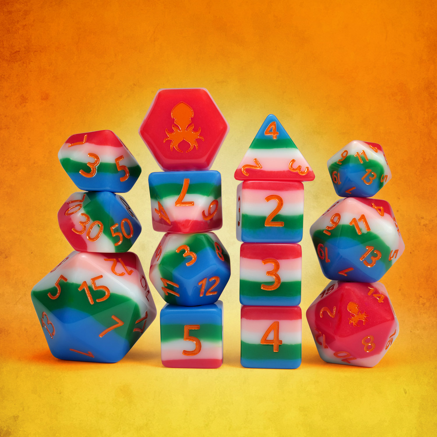 It’s Playtime 14pc Horror Themed Dice Set