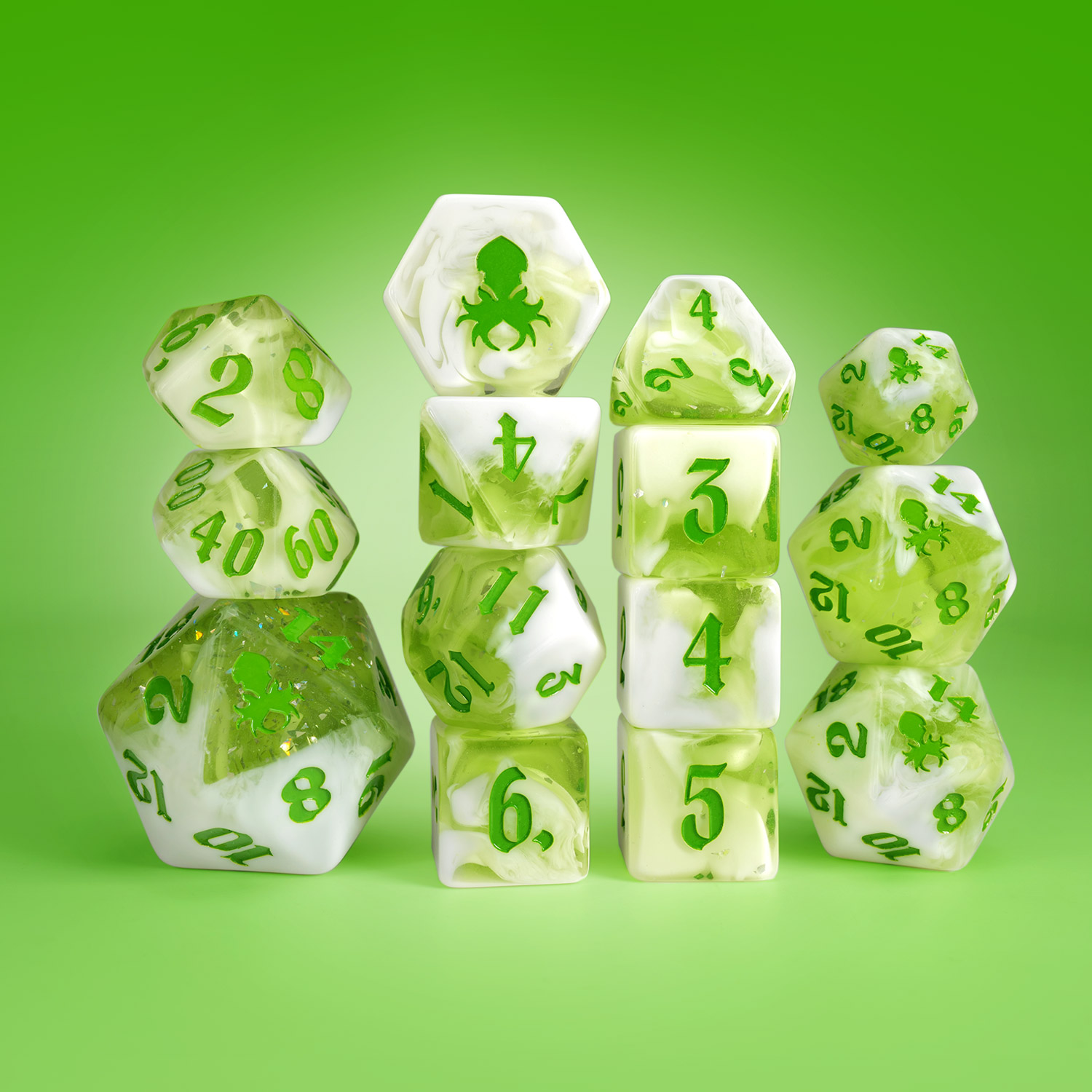 Key Lime Cream Soda 14pc Dice Set