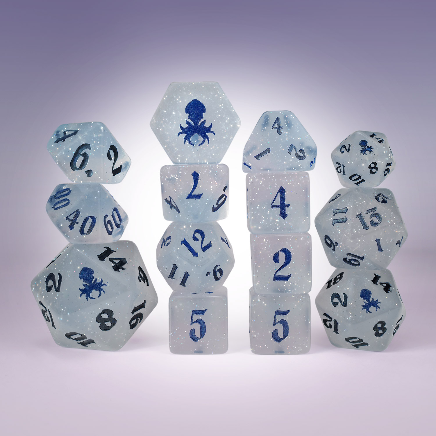 Sugar Plums UV Reactive Dice Set
