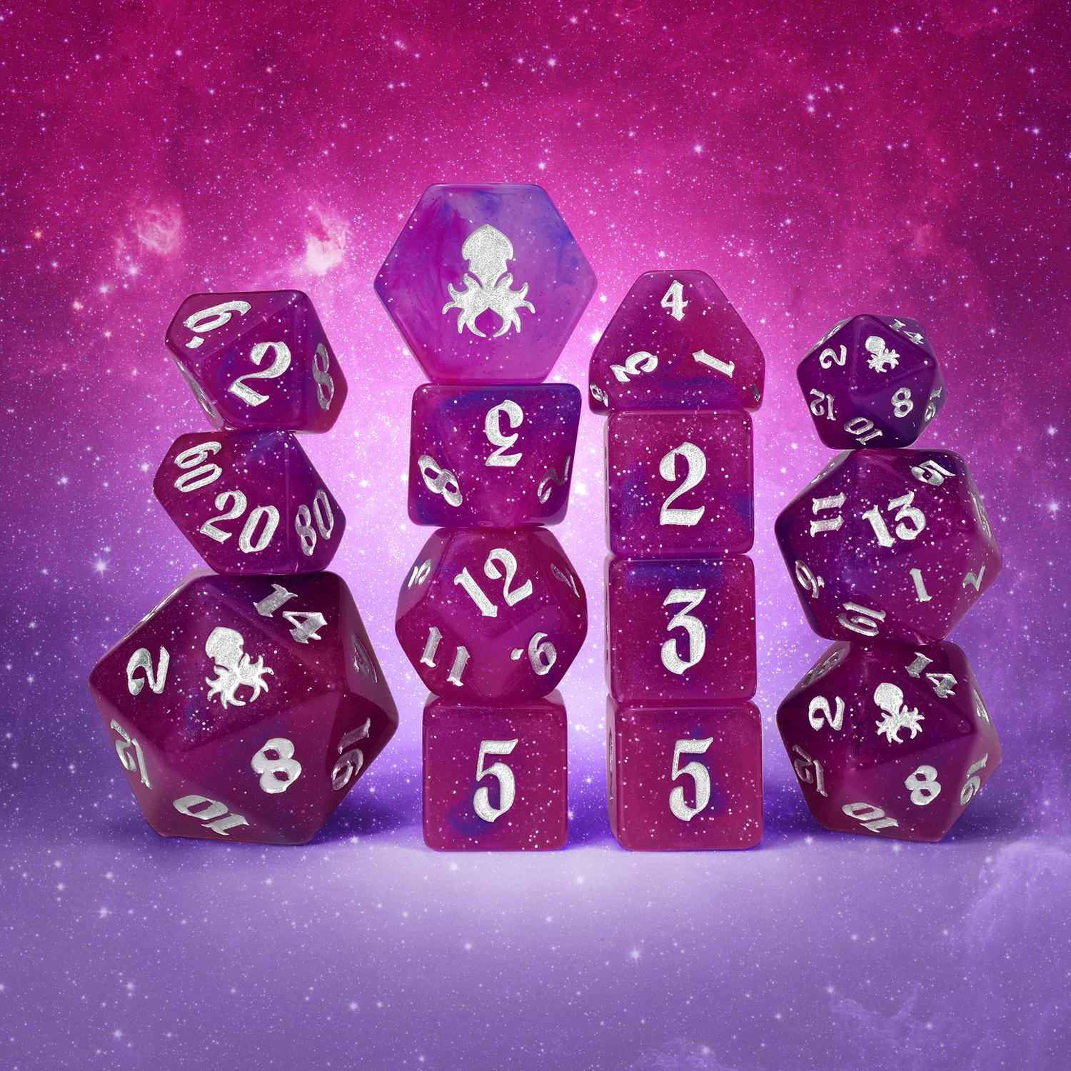 Adrift 14pc Heat Reactive Dice Set