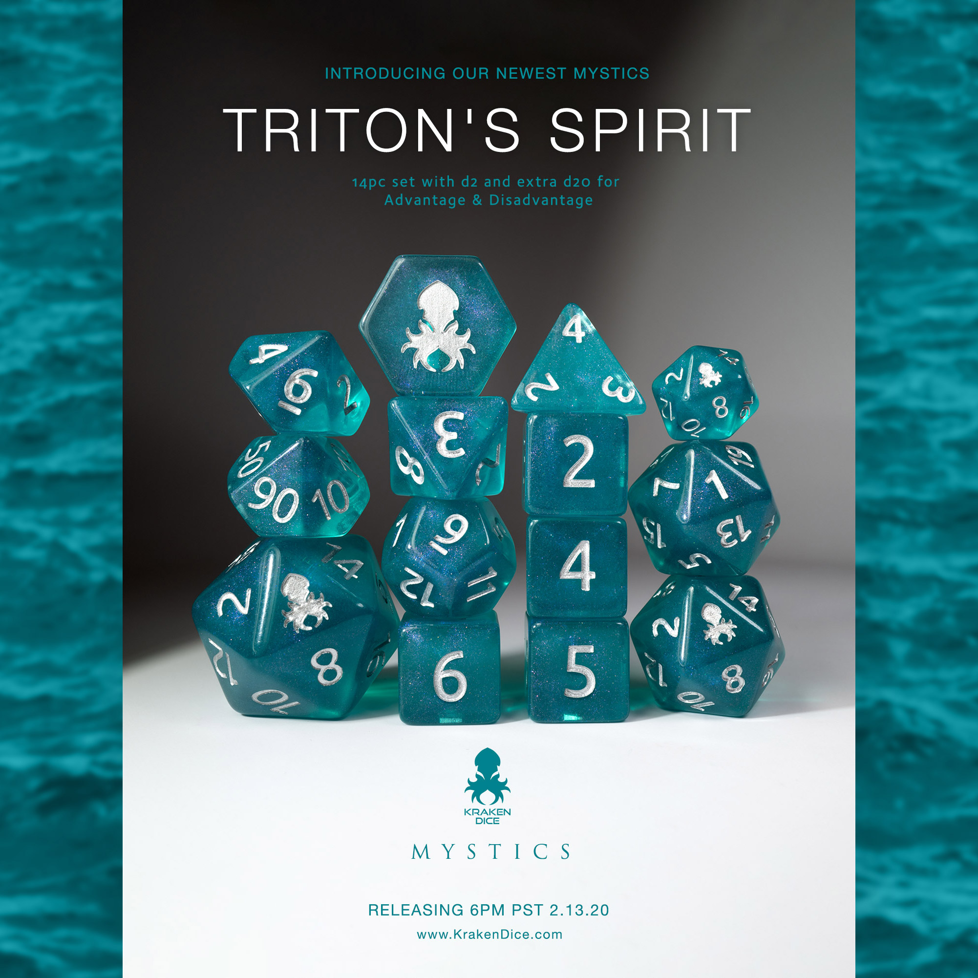 Triton’s Spirit 14pc Dice Set