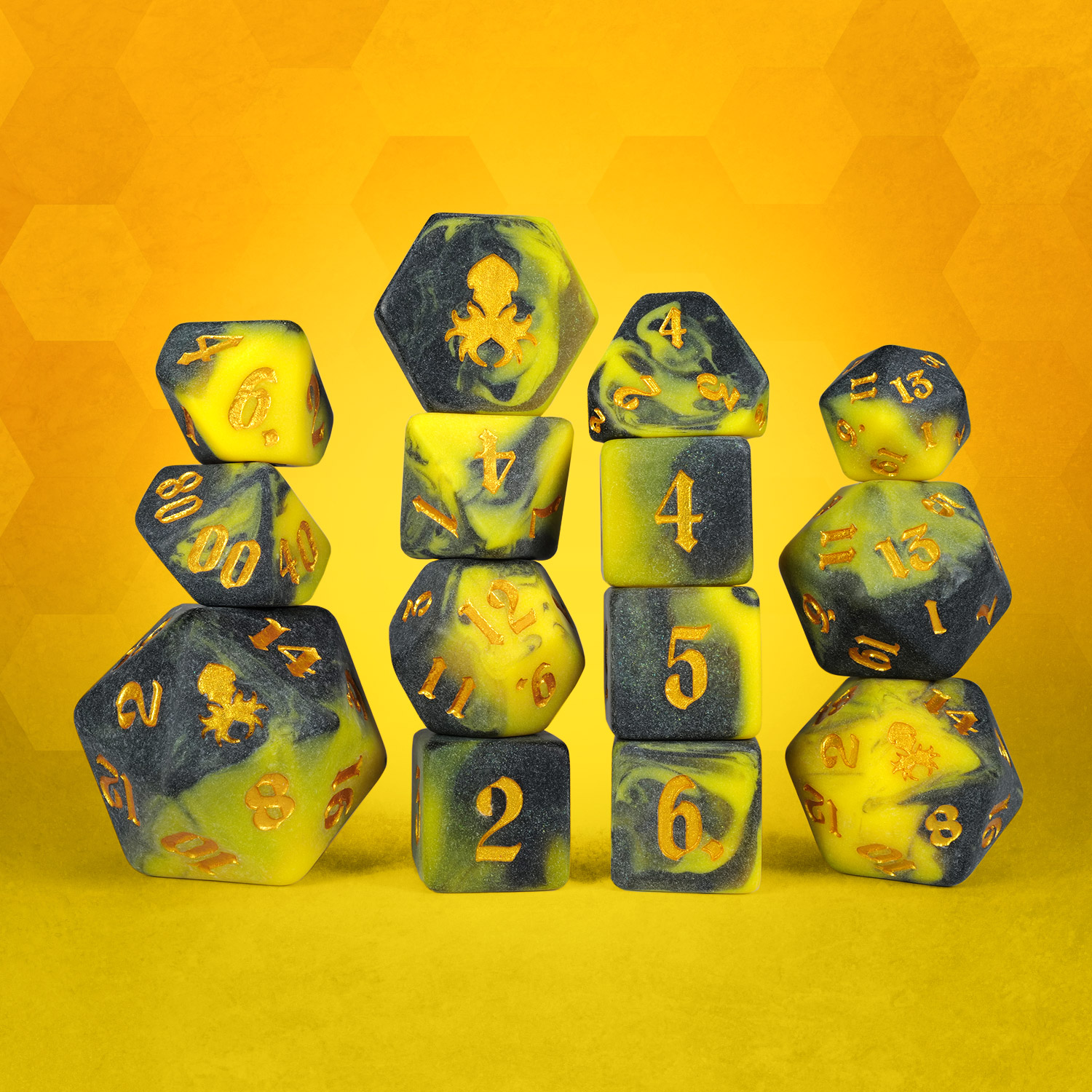 Queen’s Hive 14pc Dice Set