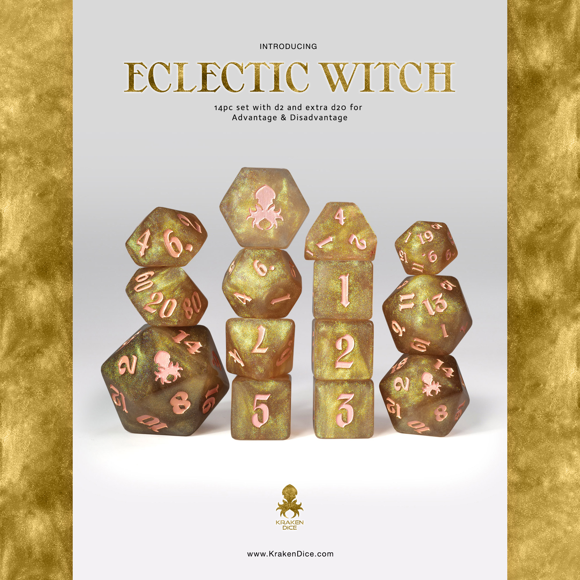 Eclectic Witch 14pc Dice Set