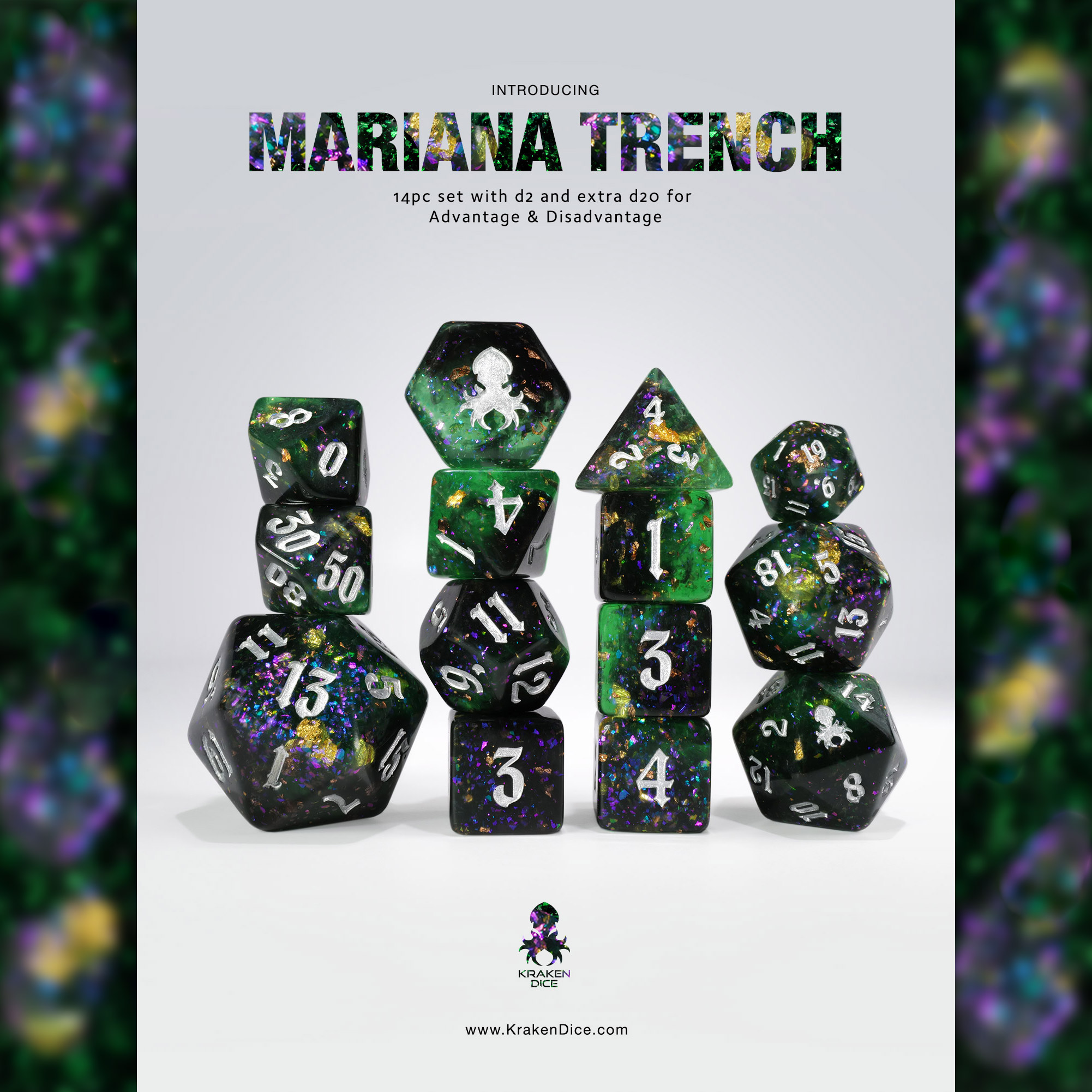 Mariana Trench 14pc Dice Set