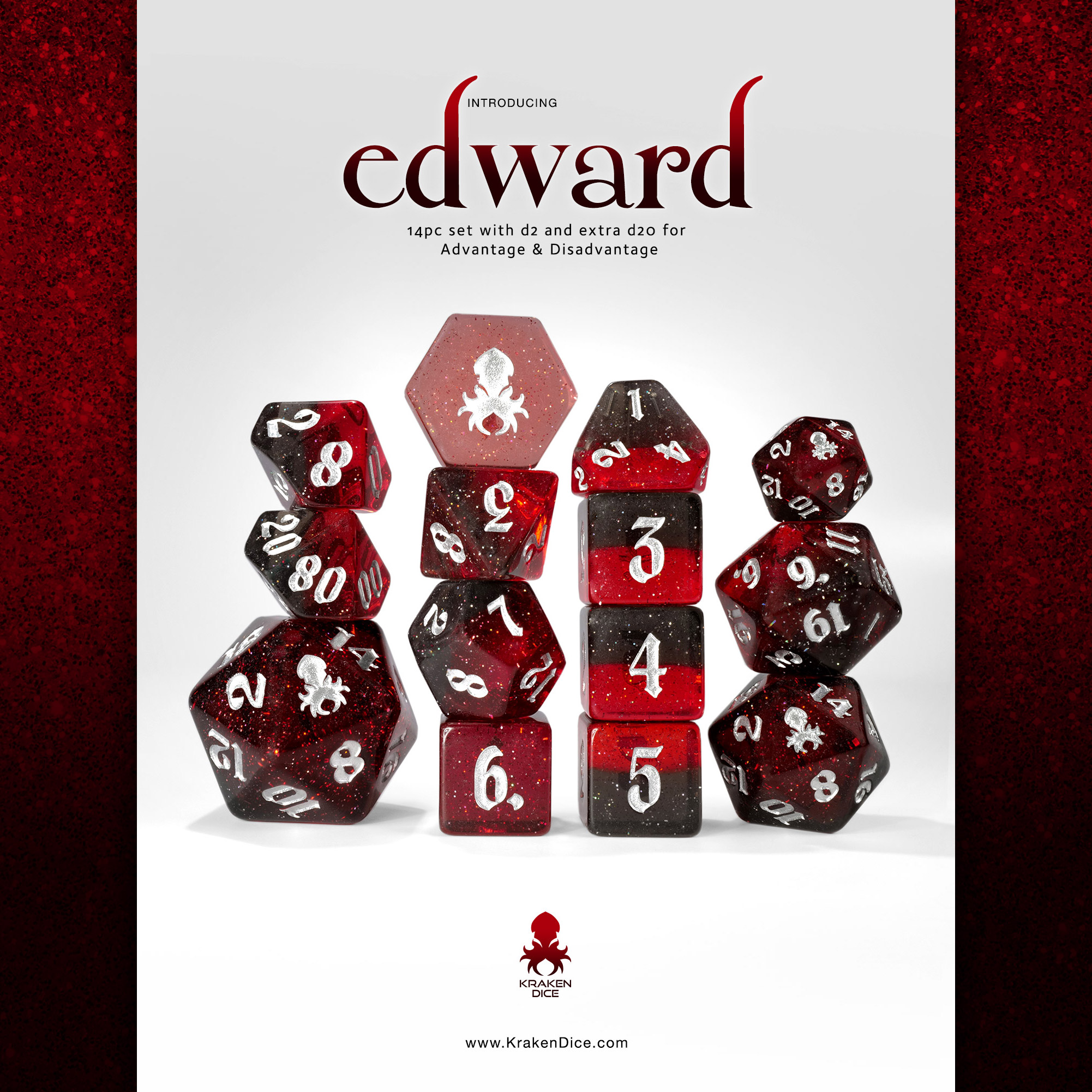 Edward 14pc Dice Set