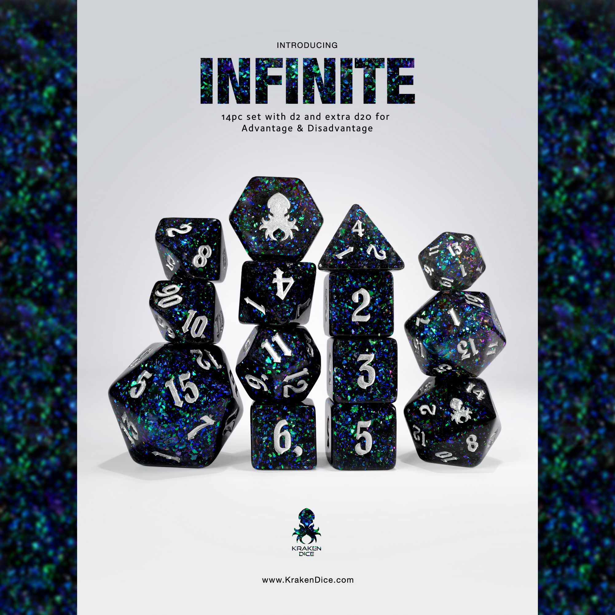 Infinite 14pc Dice Set