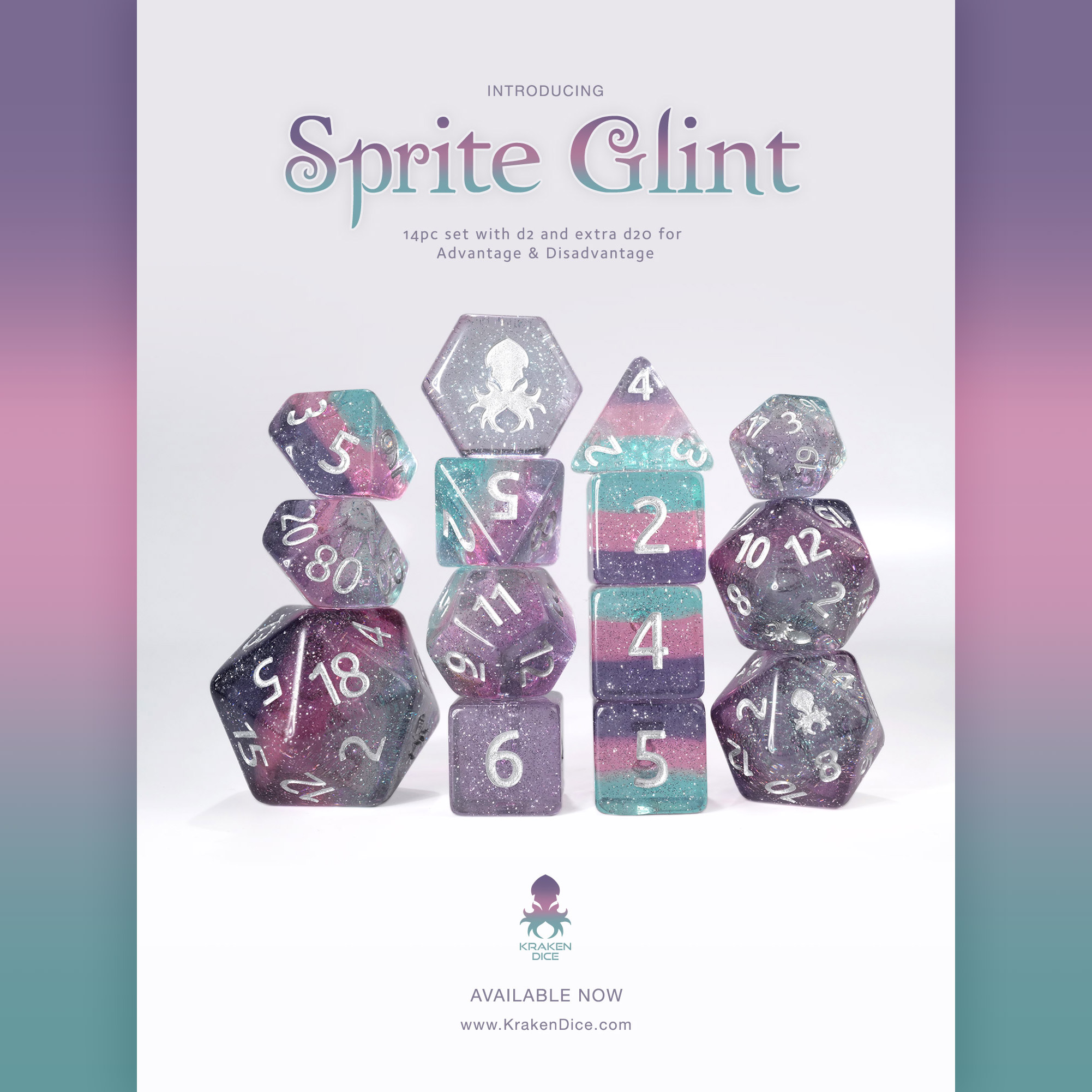 Sprite Glint 14pc Dice Set