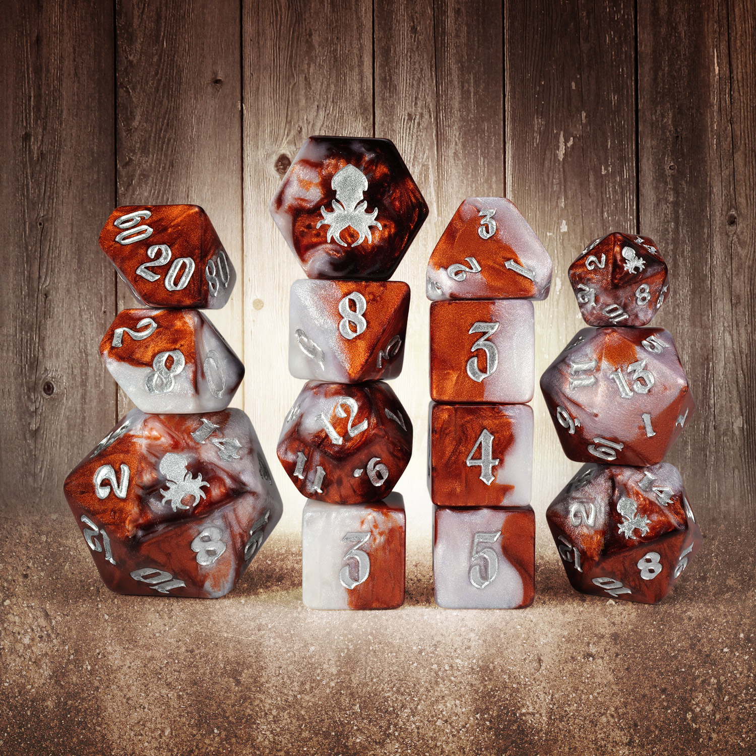 Saloon 14pc Dice Set