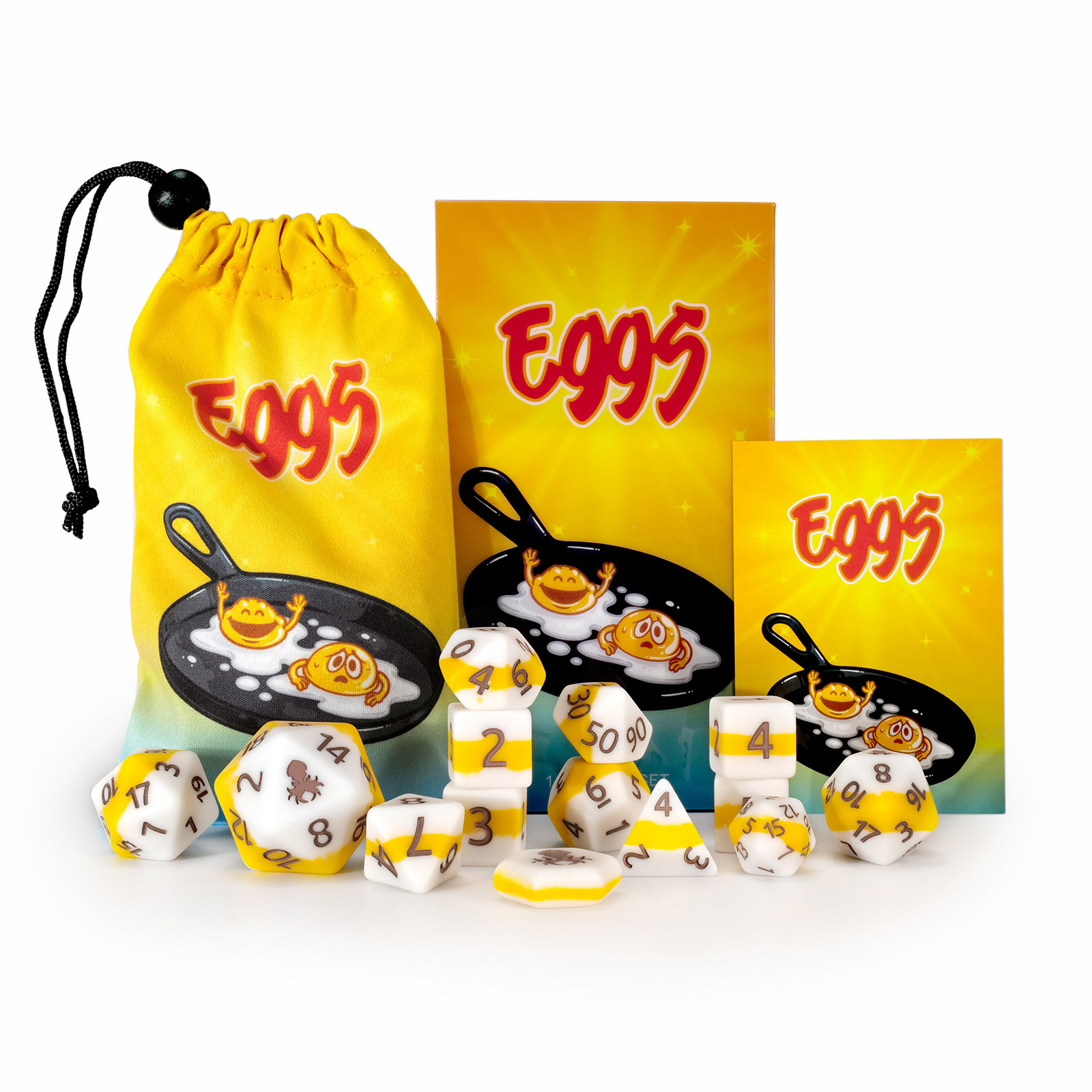 Eggs 14pc Dice Bundle Inked in Brown