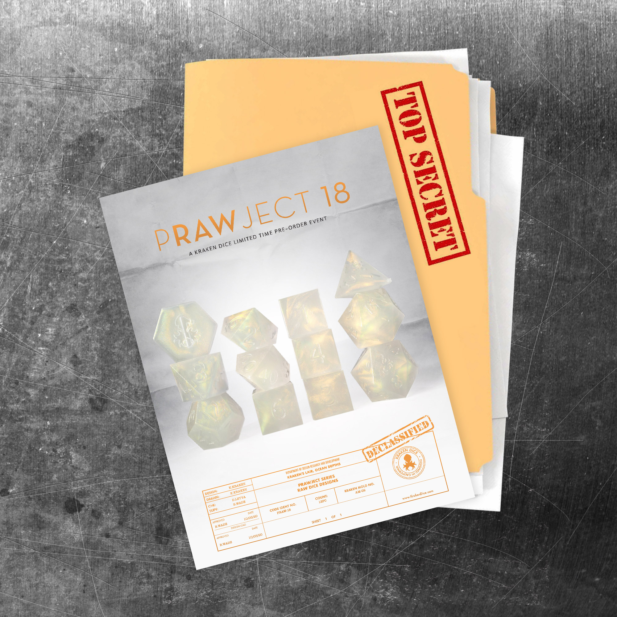 PRAWJECT 18 Dice Set