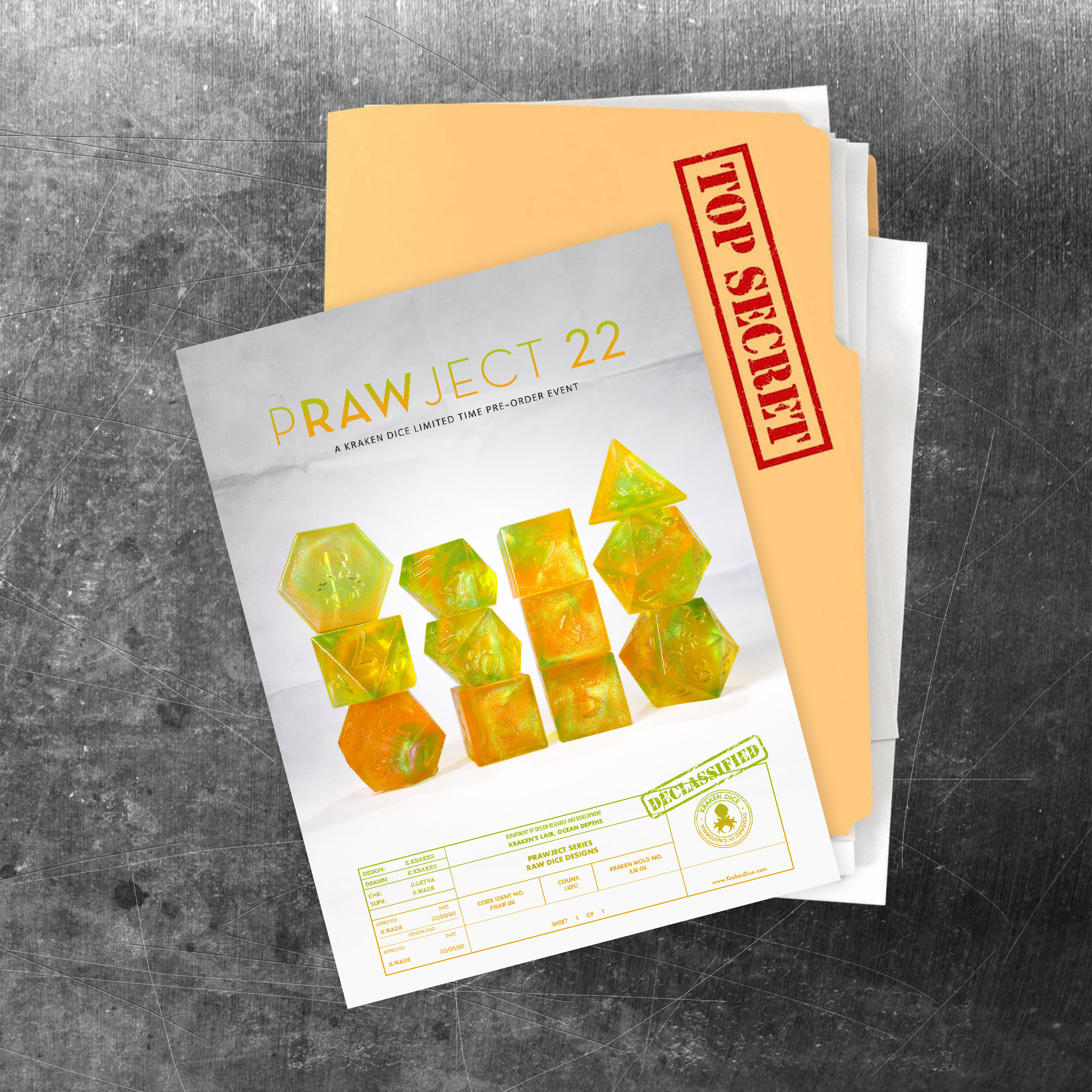 PRAWJECT 22 Dice Set