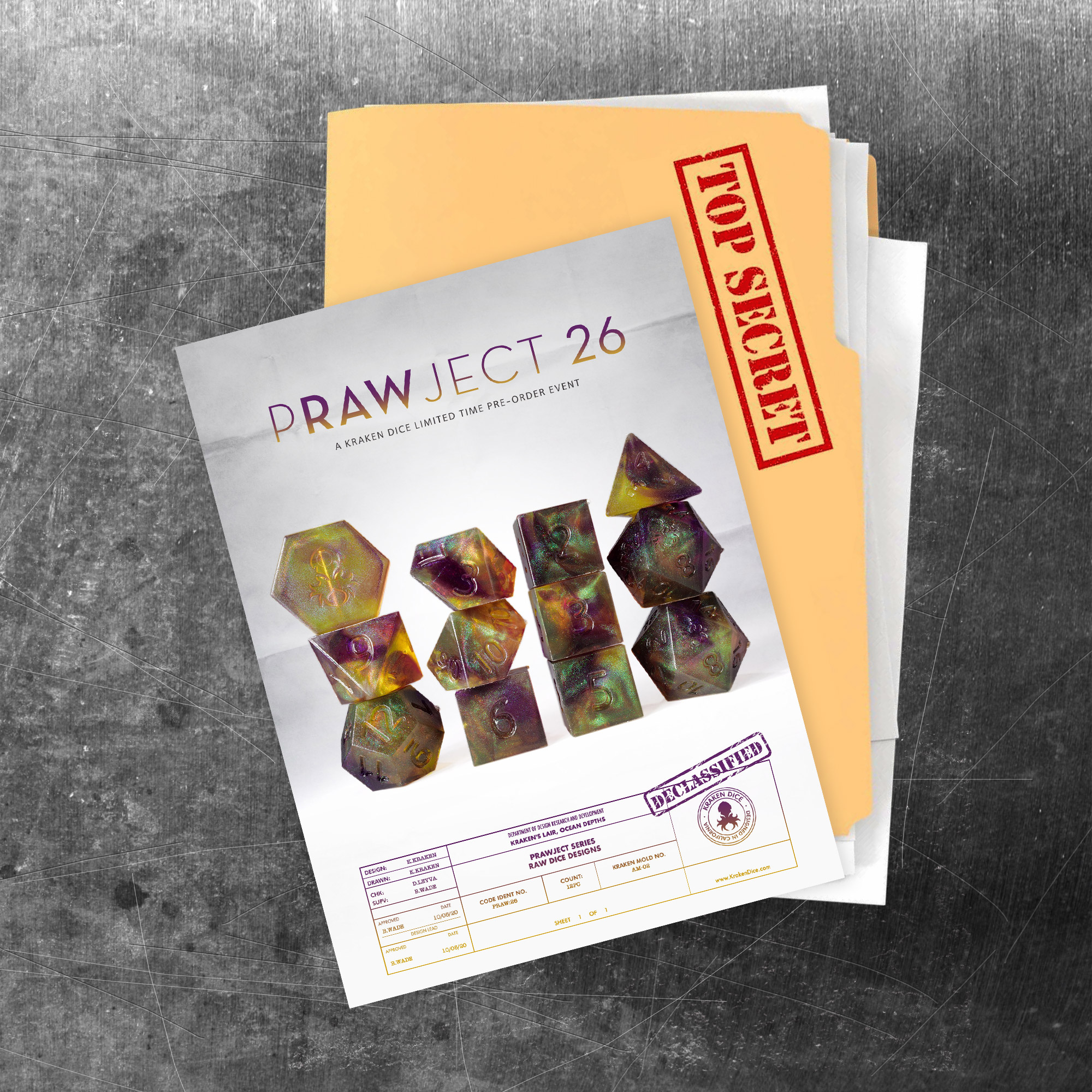 PRAWJECT 26 Dice Set