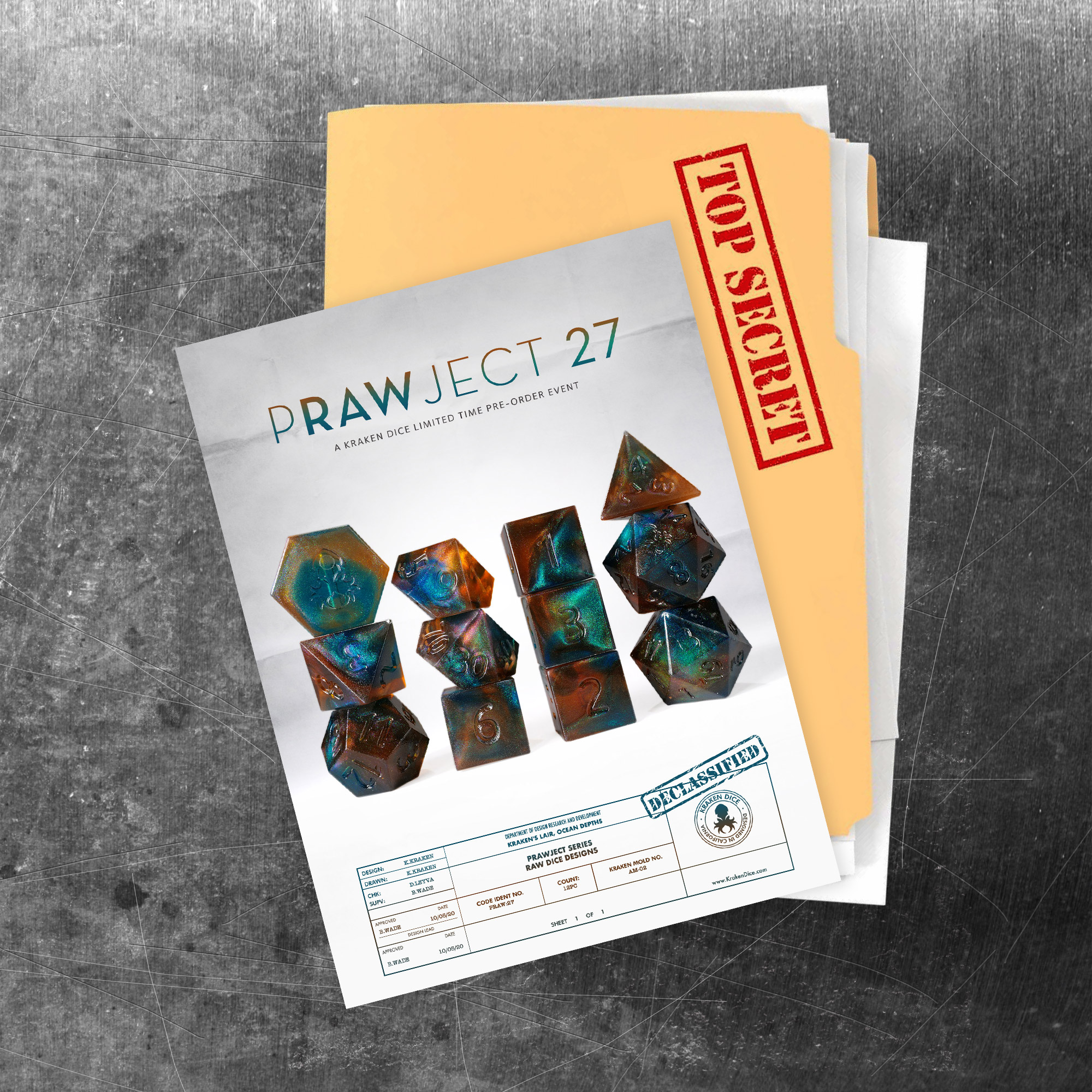 PRAWJECT 27 Dice Set