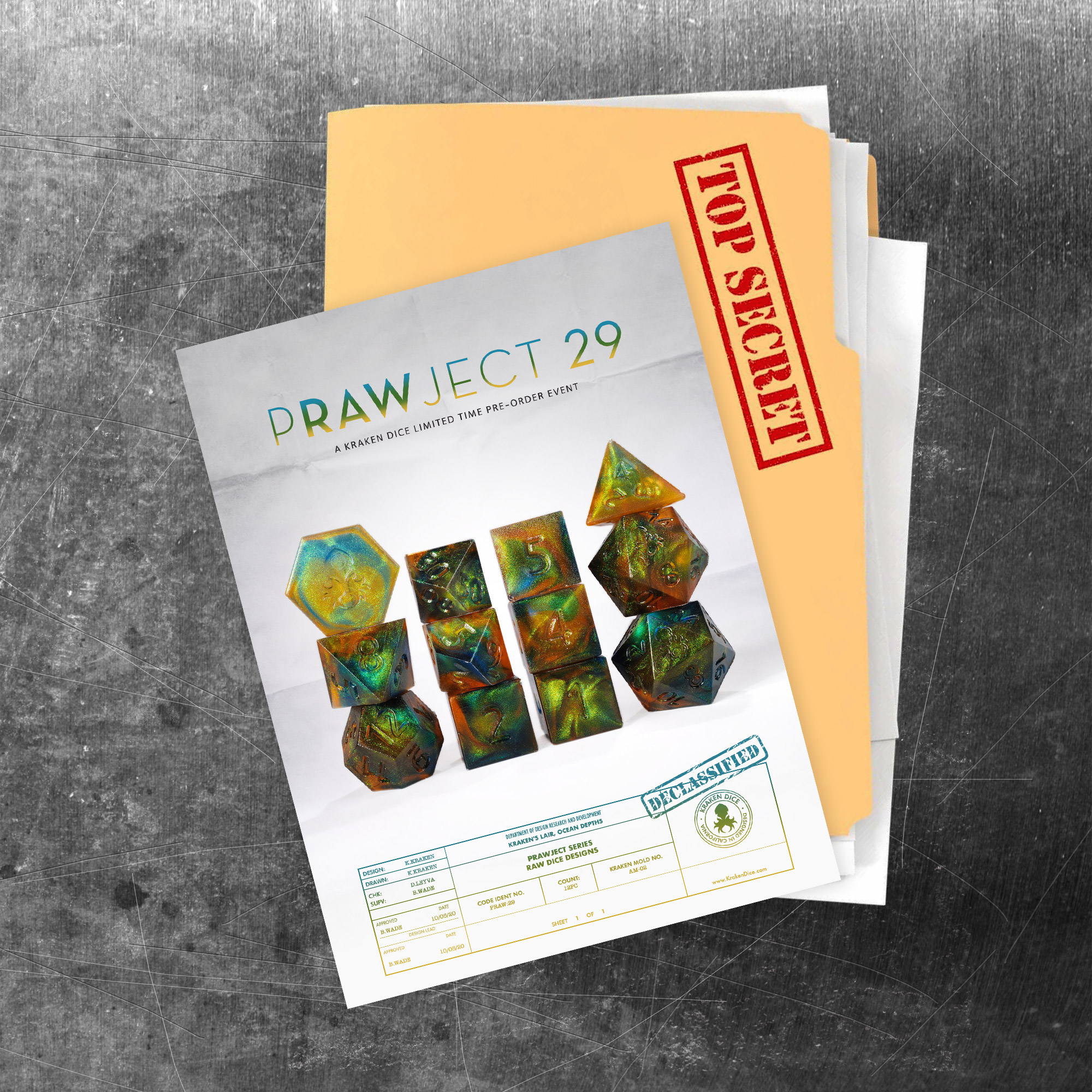 PRAWJECT 29 Dice Set