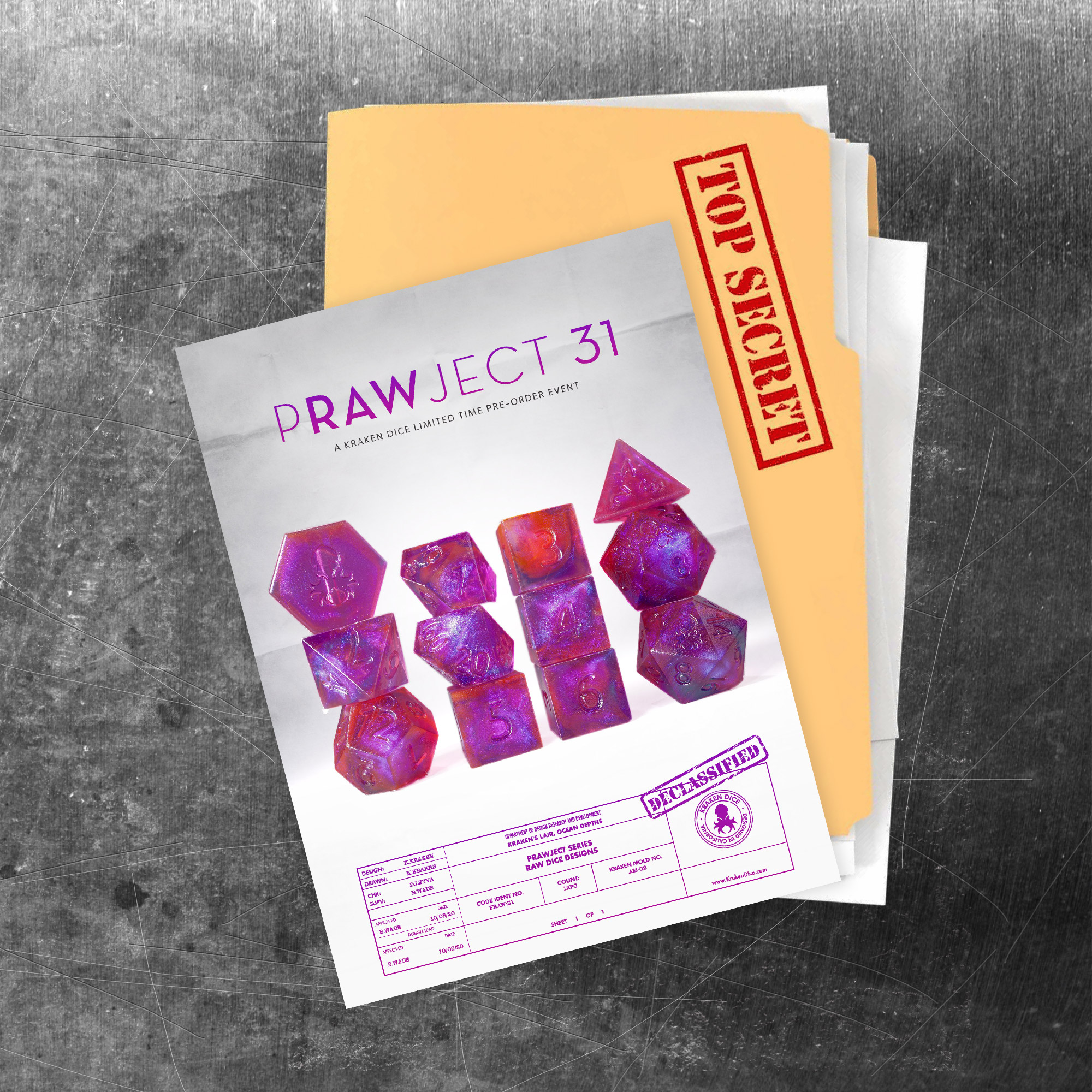 PRAWJECT 31 Dice Set