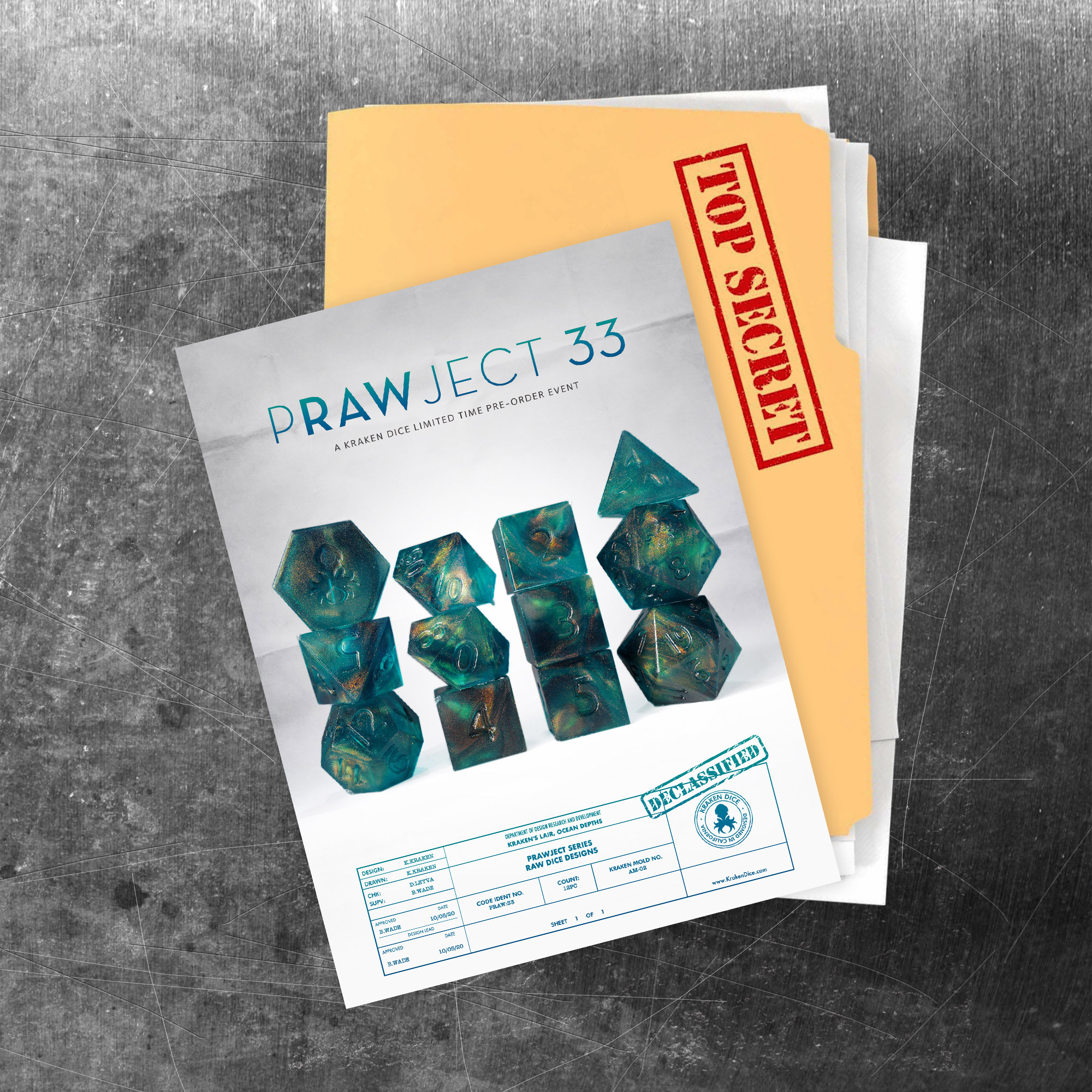 PRAWJECT 33 Dice Set