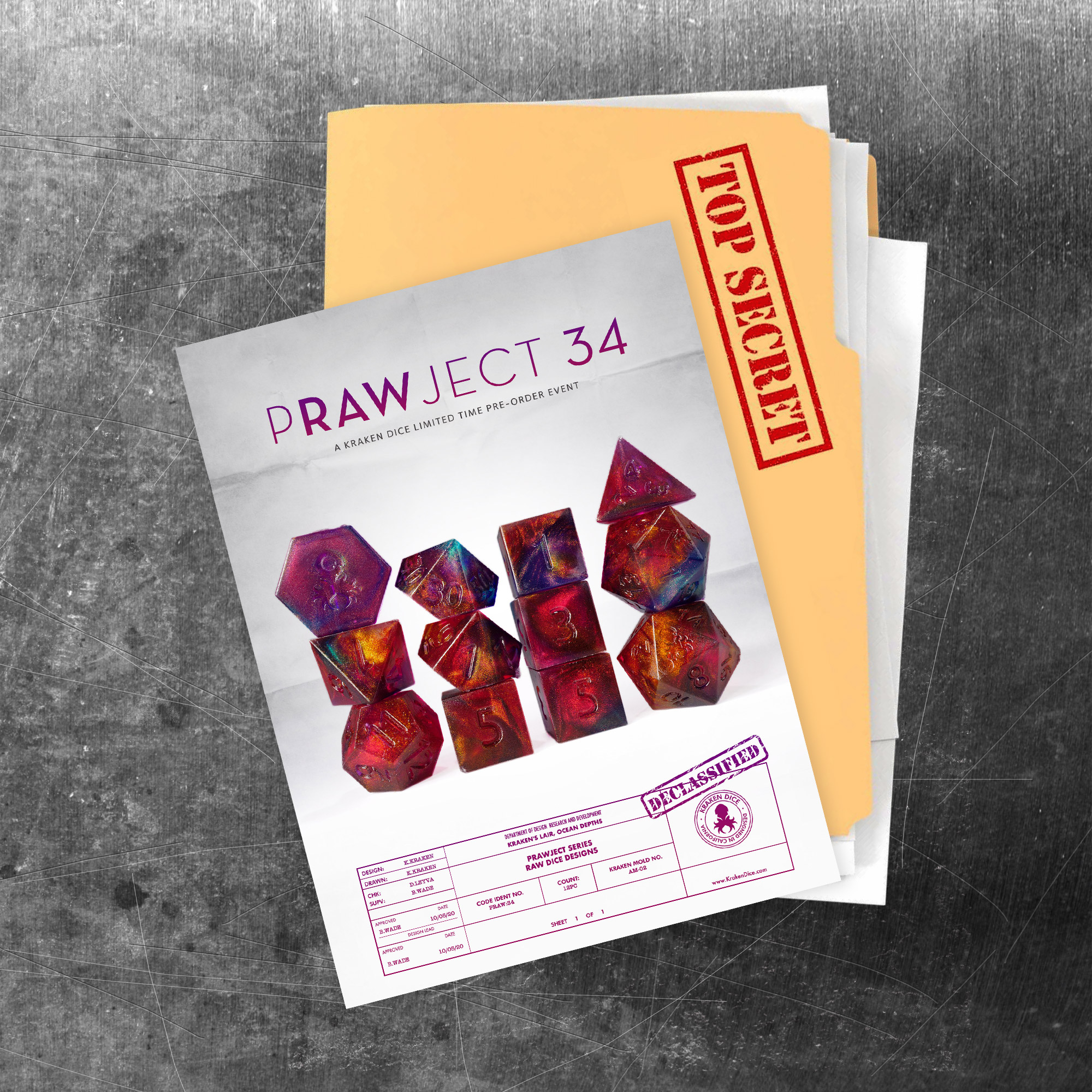 PRAWJECT 34 Dice Set