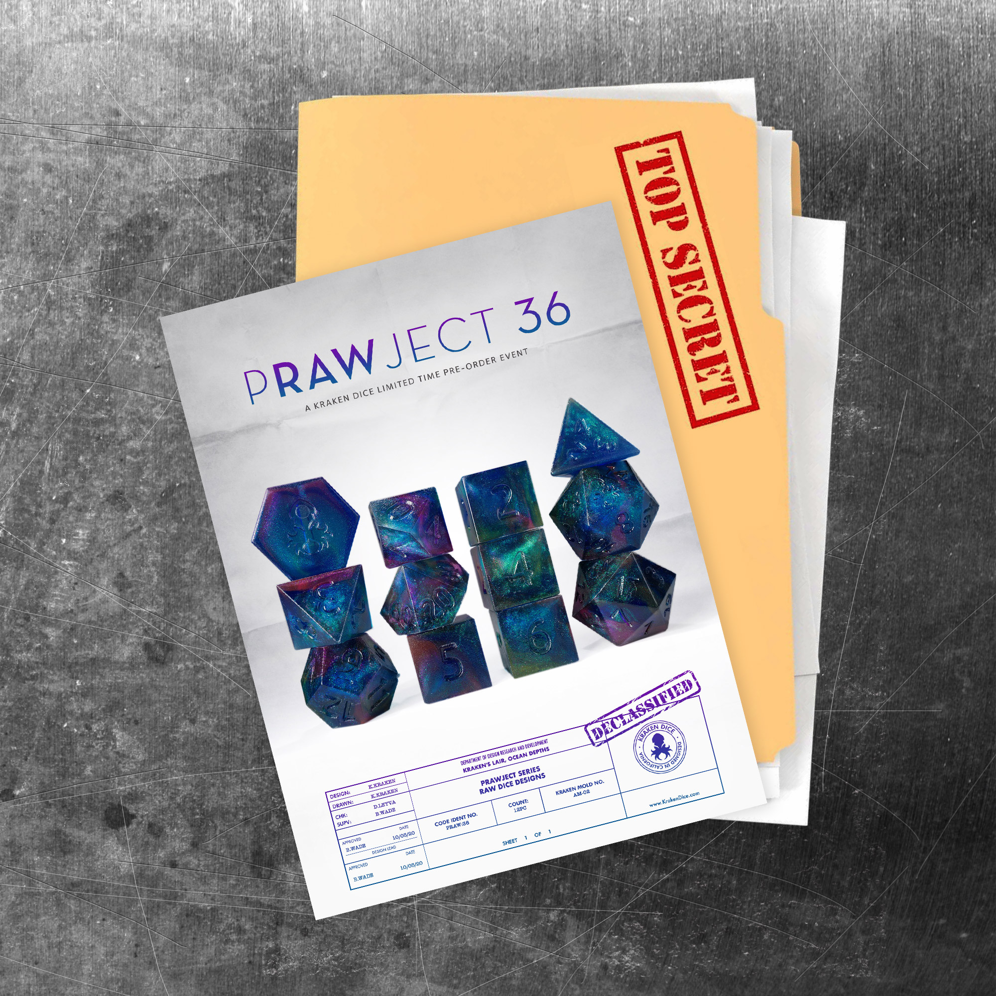 PRAWJECT 36 Dice Set