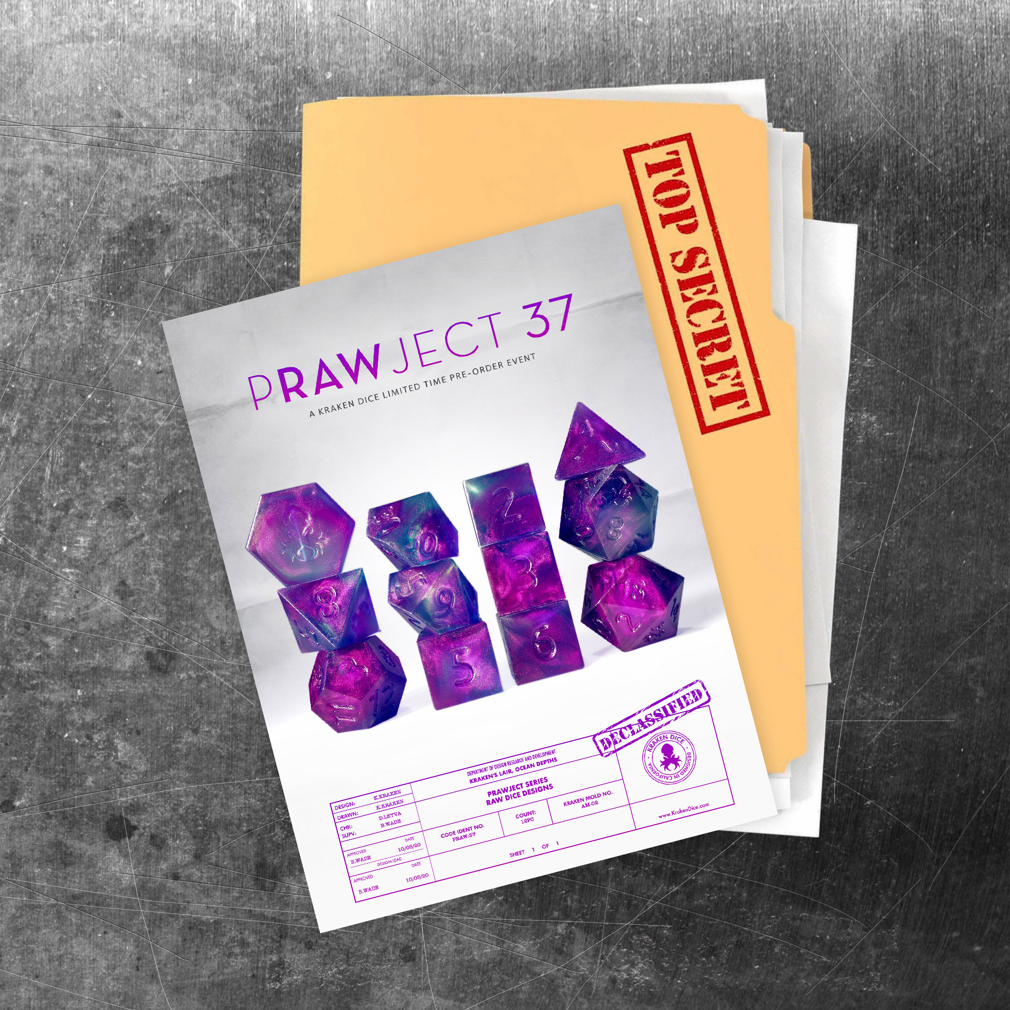 PRAWJECT 37 Dice Set