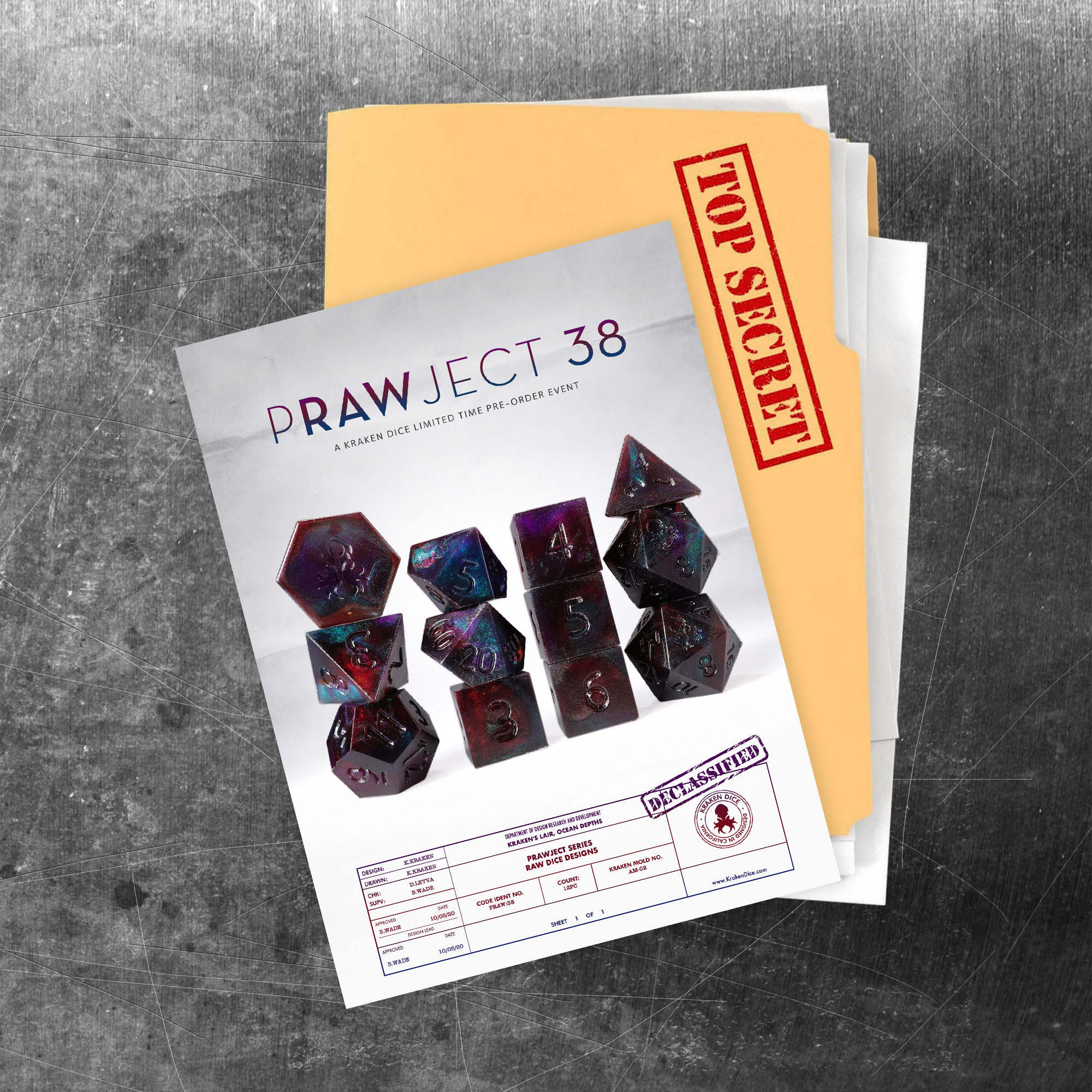 PRAWJECT 38 Dice Set
