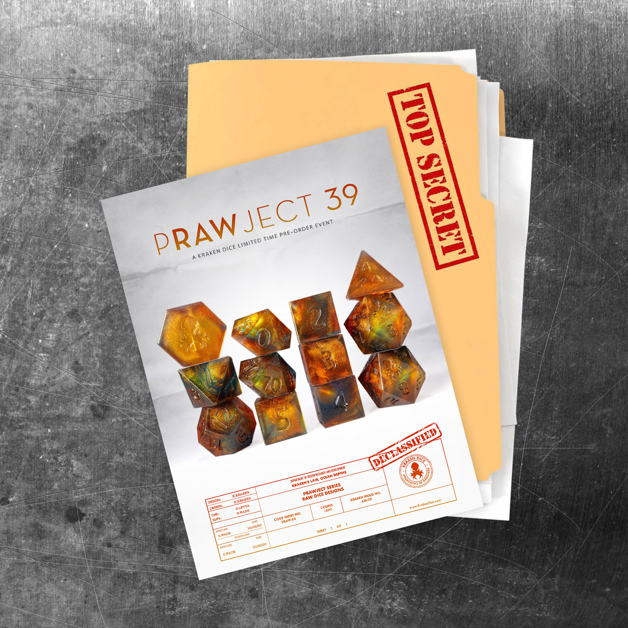 PRAWJECT 39 Dice Set